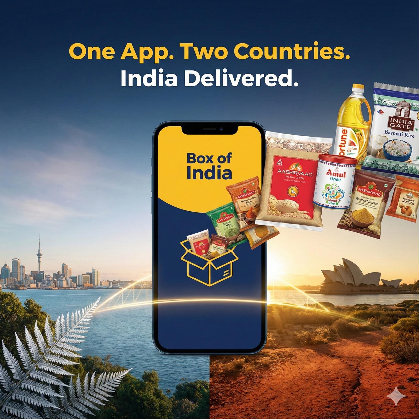 Box of India App - One App, Two Countries, India Delivered