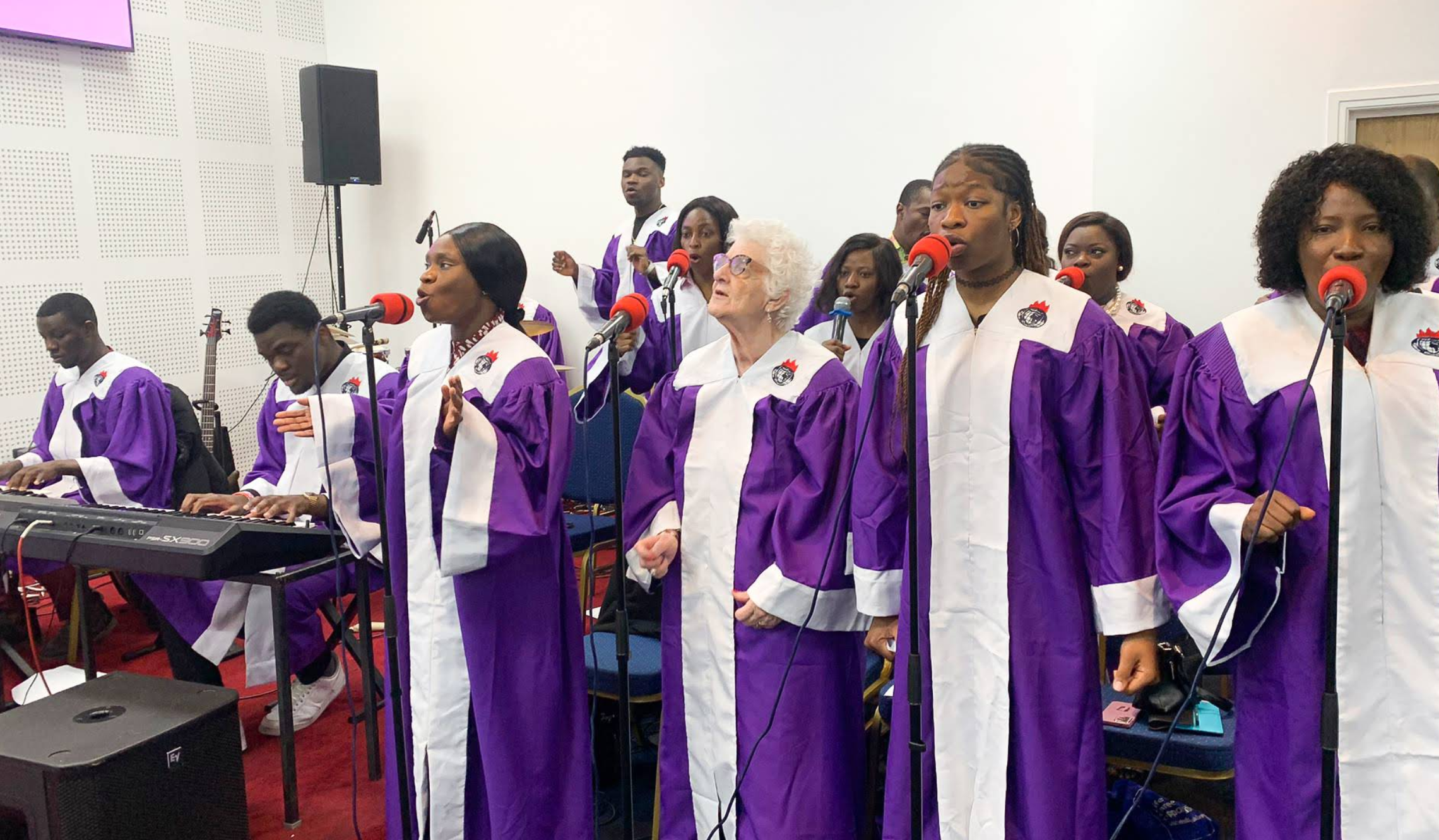Winners Chapel Colchester choir worshipping