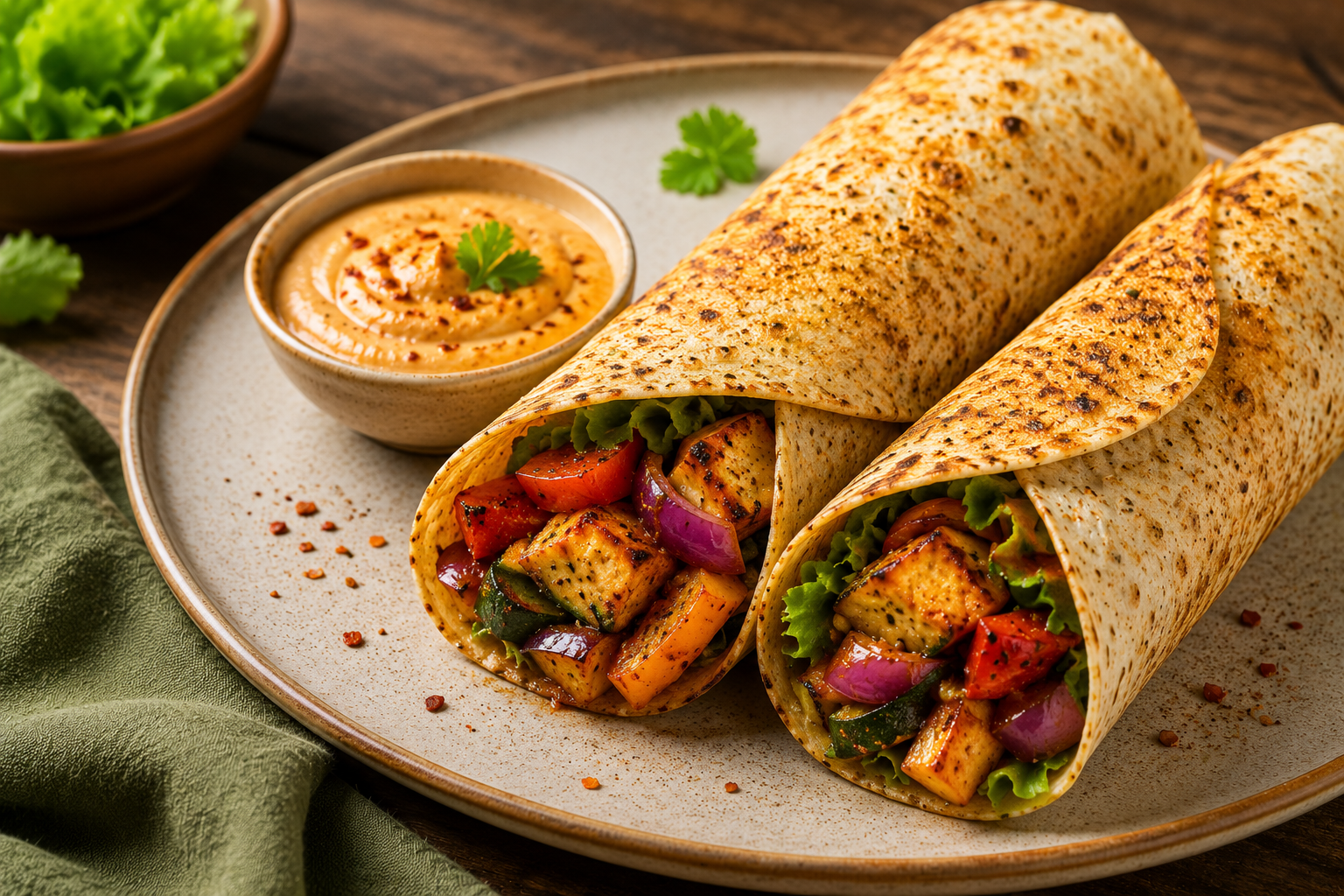 Peri Peri Millet Wrap