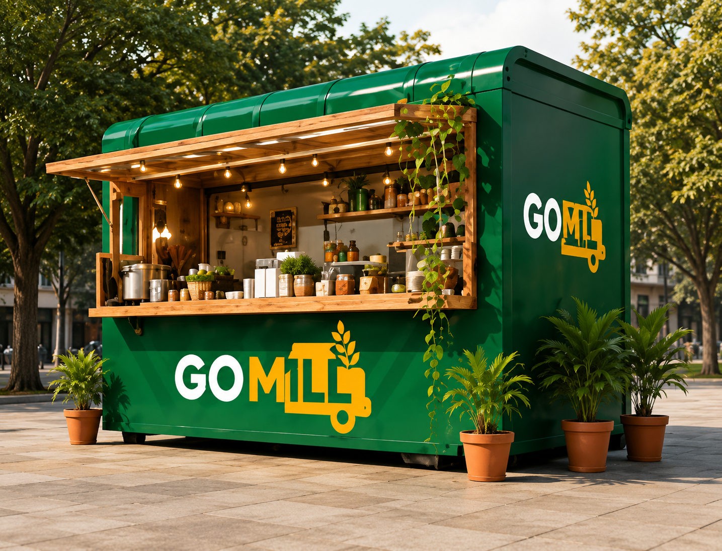 GoMill kiosk in community