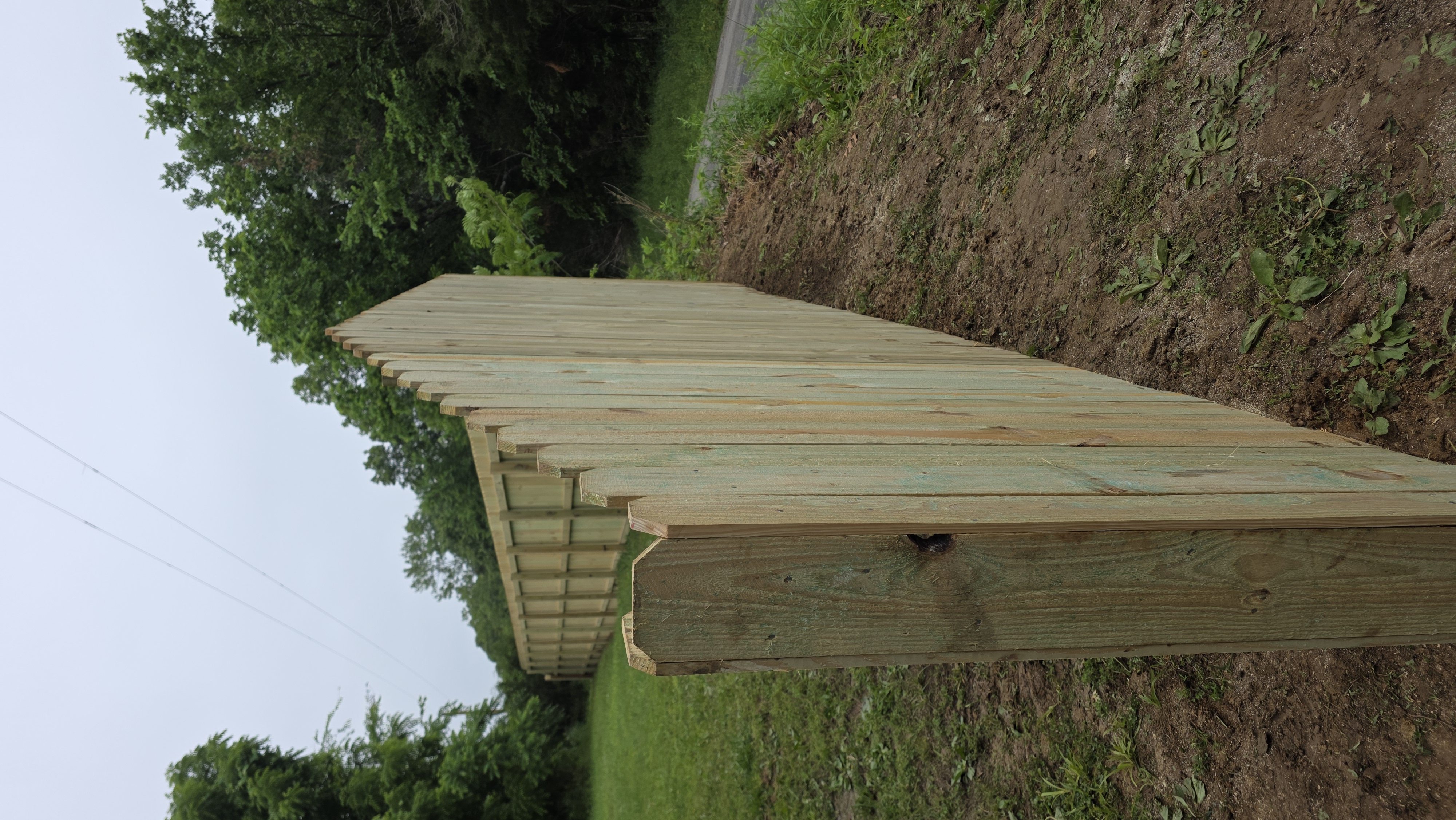 Finished wood fence by Good Fence Works