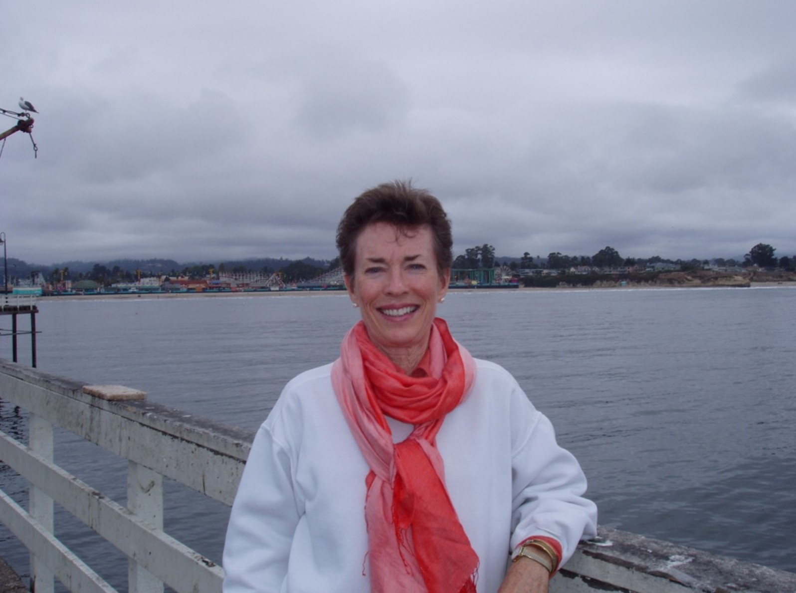 Linda D. Gallagher on a pier