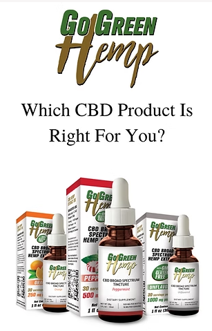 GoGreen Hemp · Broad-Spectrum CBD · New In The Market
