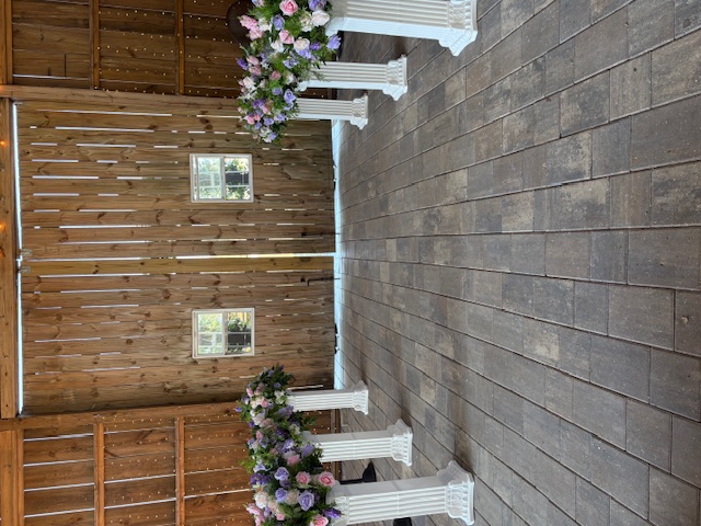 Hem of Grace Events rustic barn wedding setup Florida wedding planner
