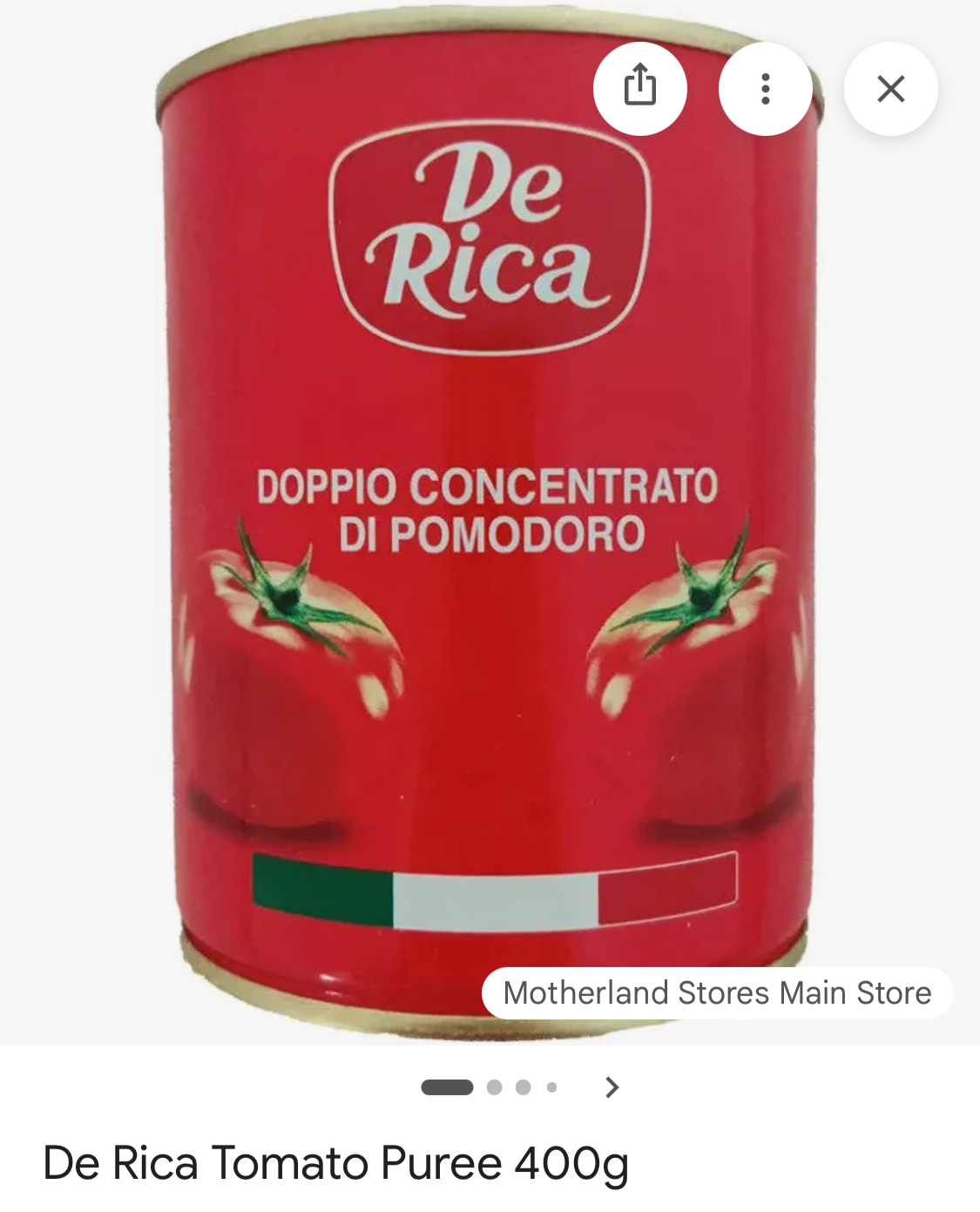 De Rica Tomato Puree Double Concentrate 400g