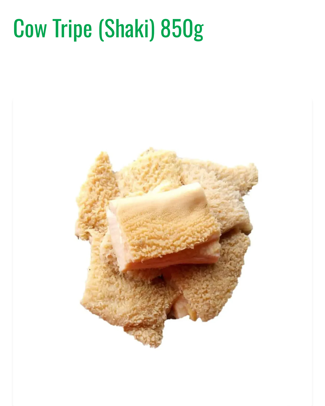 Beef Tripe (Shaki) 850g