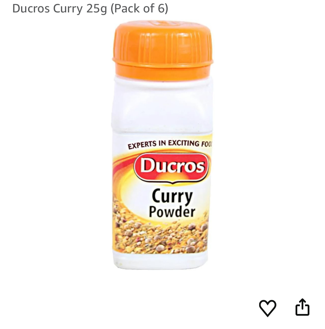 Ducros Curry Powder 25g