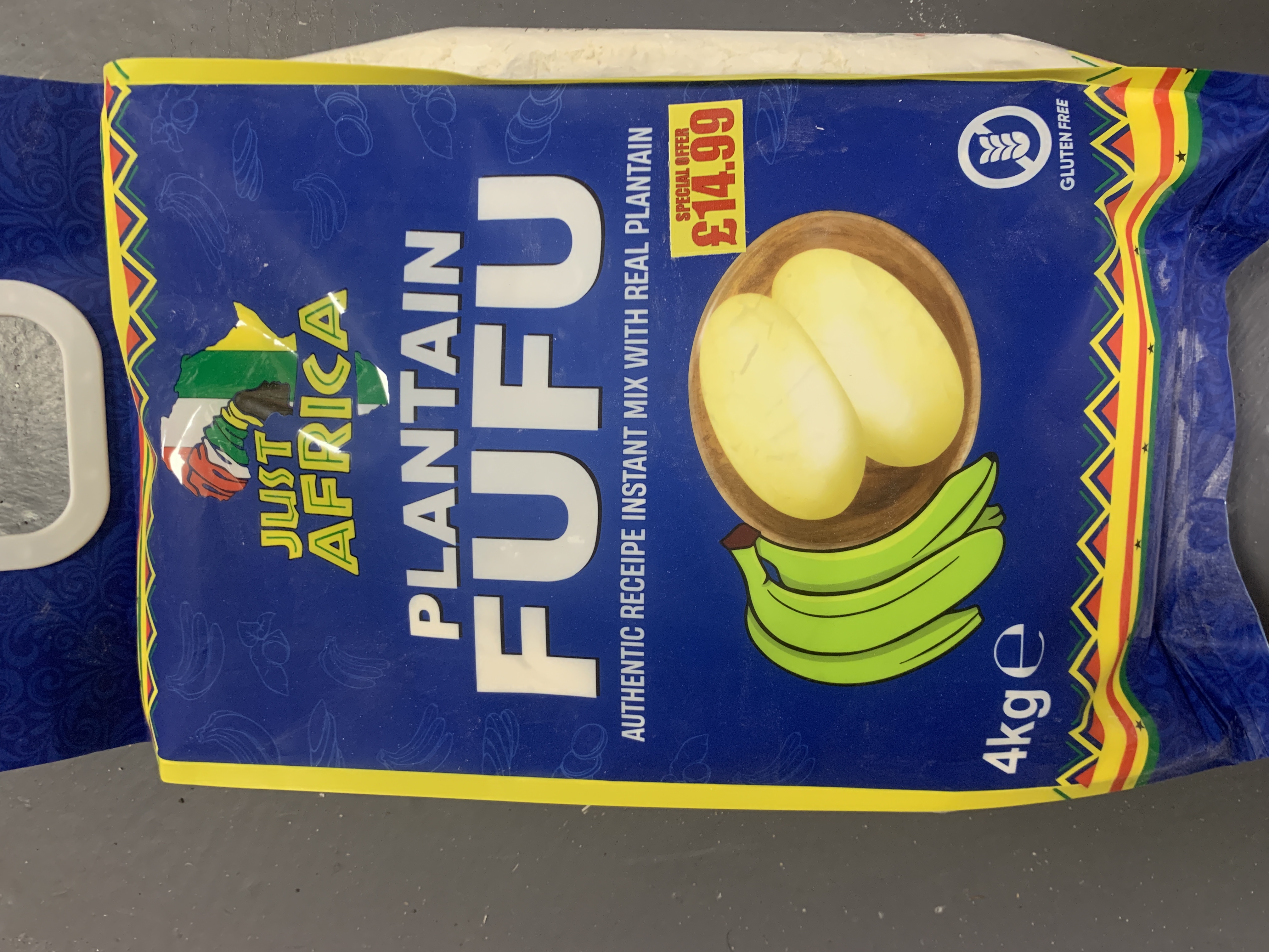 Just Africa Plantain Fufu 4kg