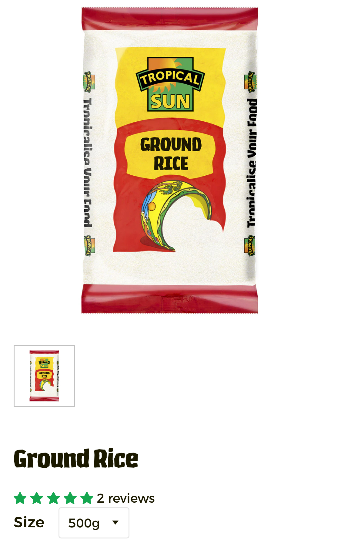 Tropical Sun Ground Rice 500g