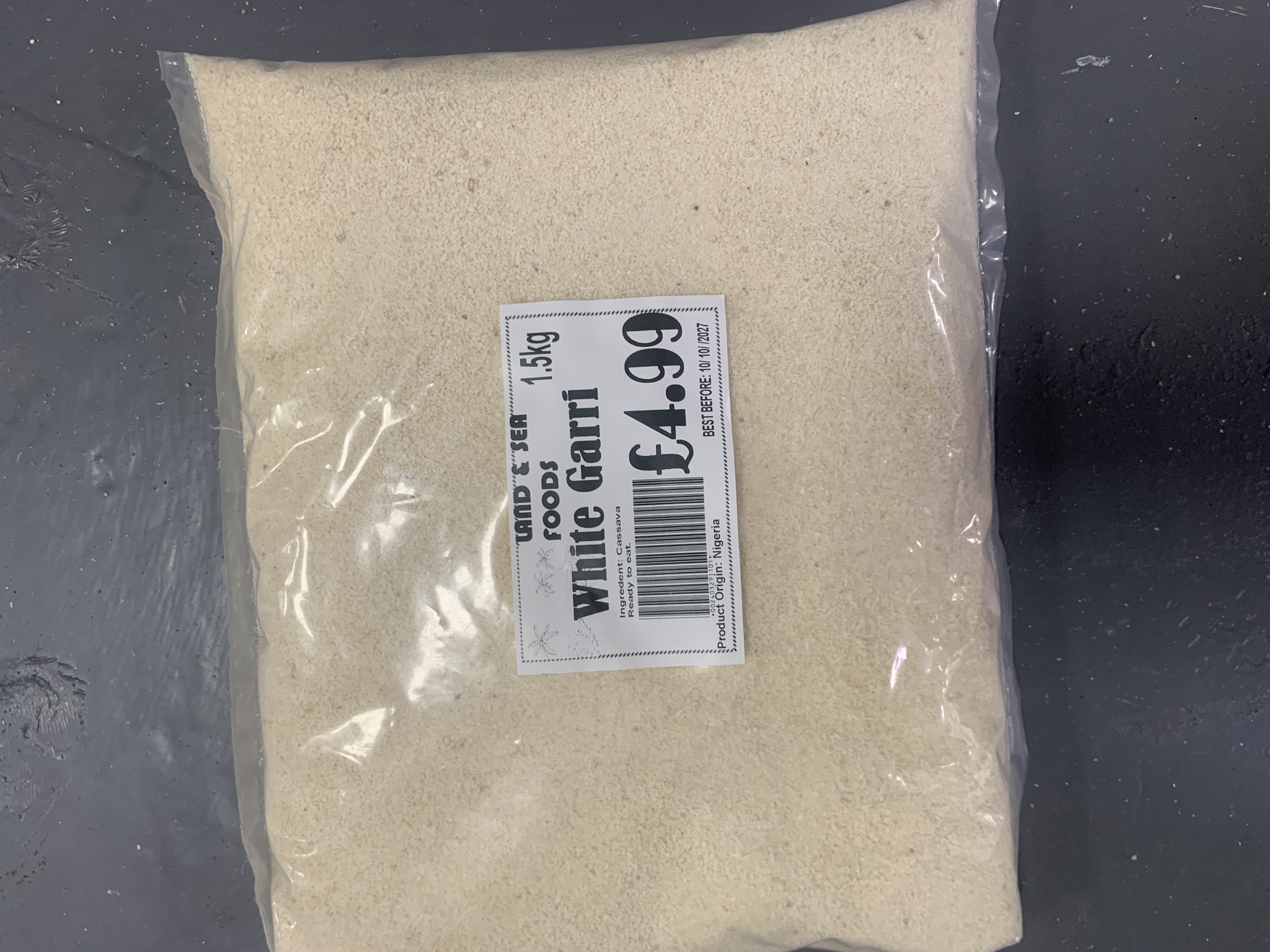 Land & Sea Foods White Garri 1.5kg