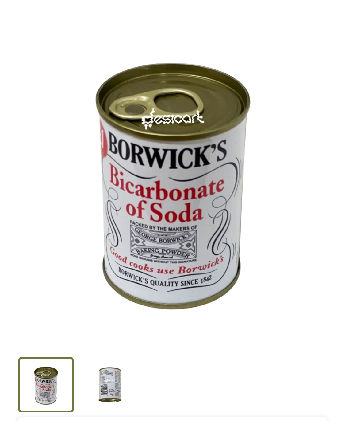 Borwick's Bicarbonate of Soda 100g