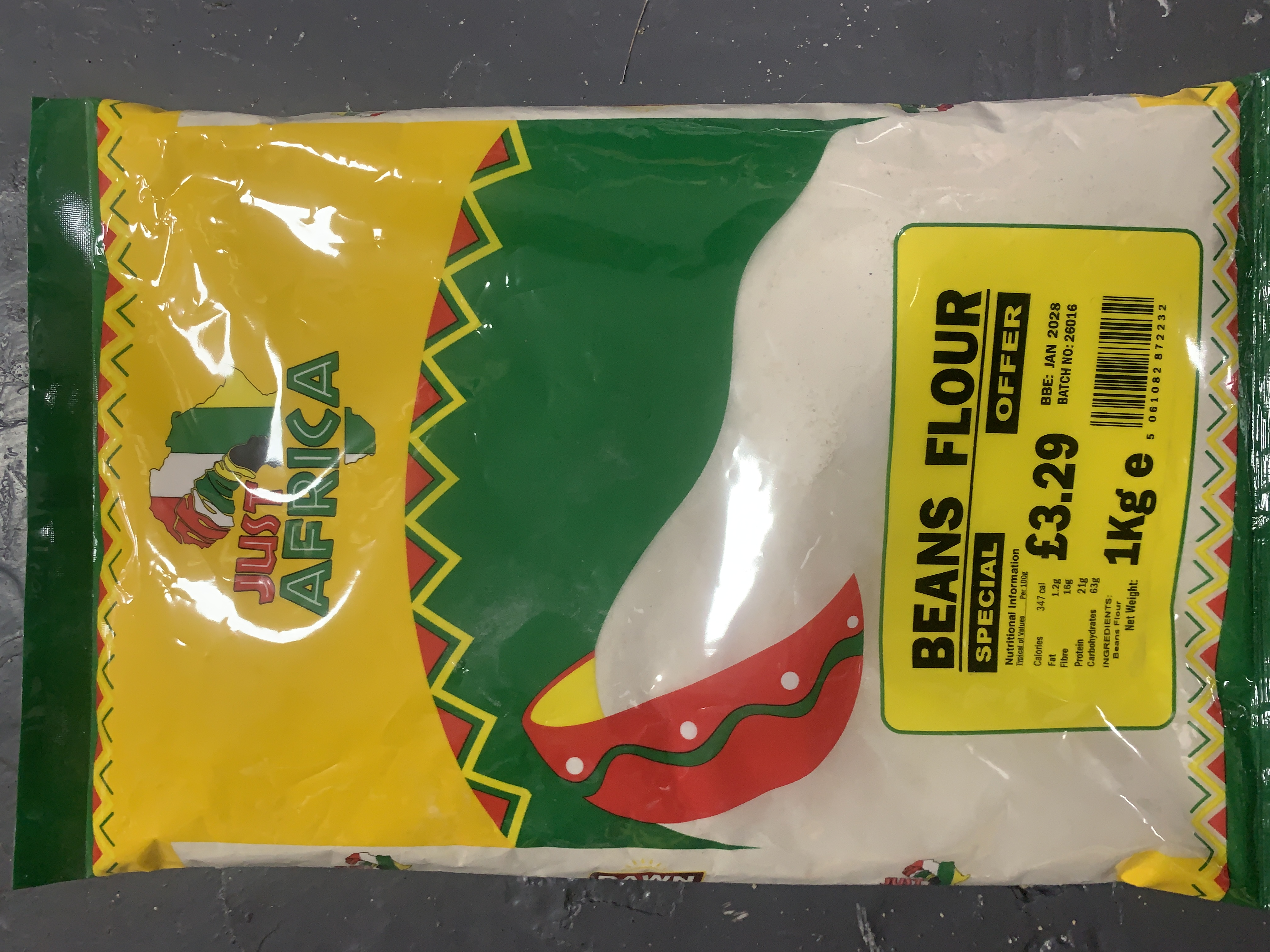 Just Africa Beans Flour 1kg
