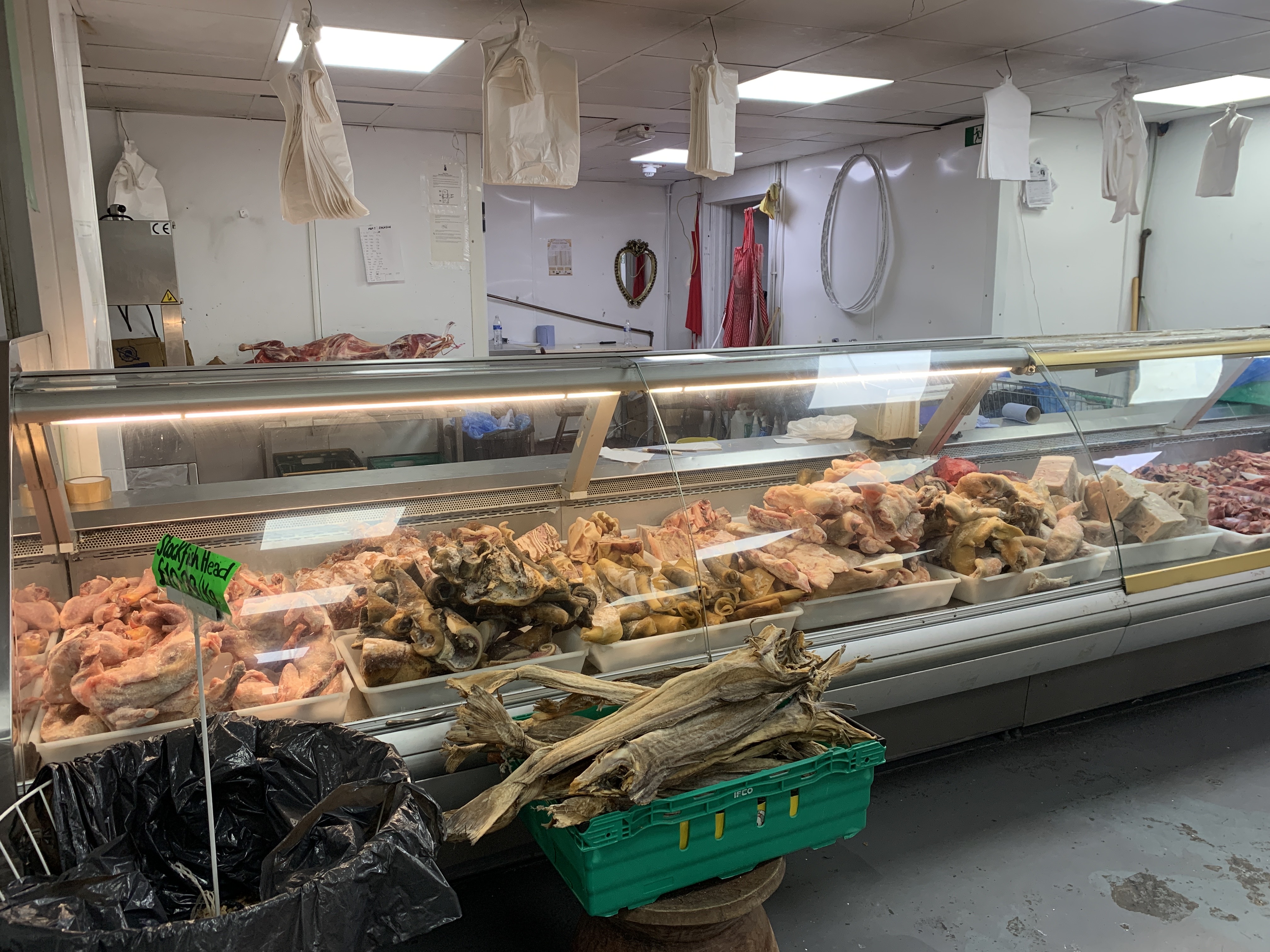Fresh meat display