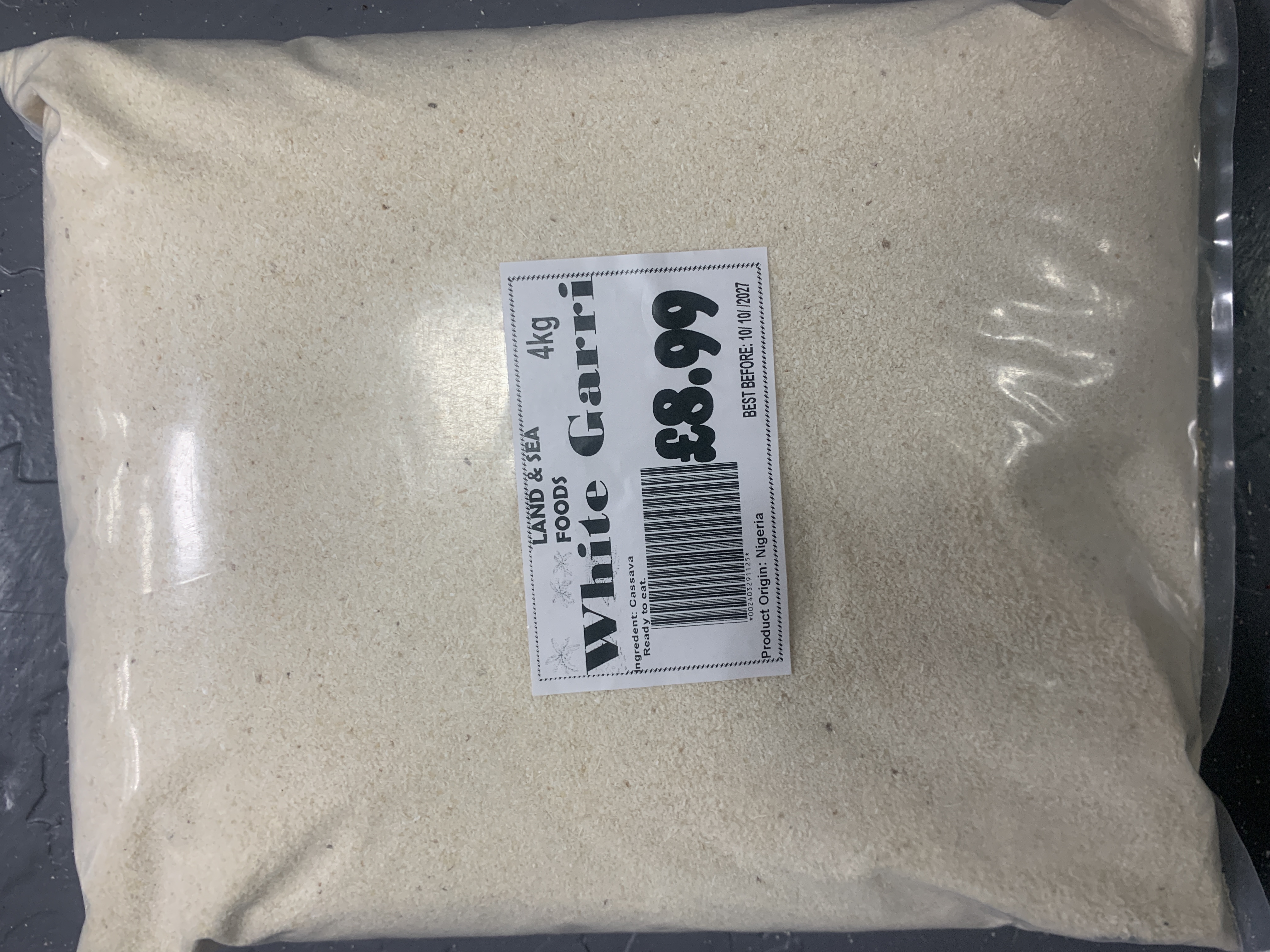 Land & Sea Foods White Garri 4kg
