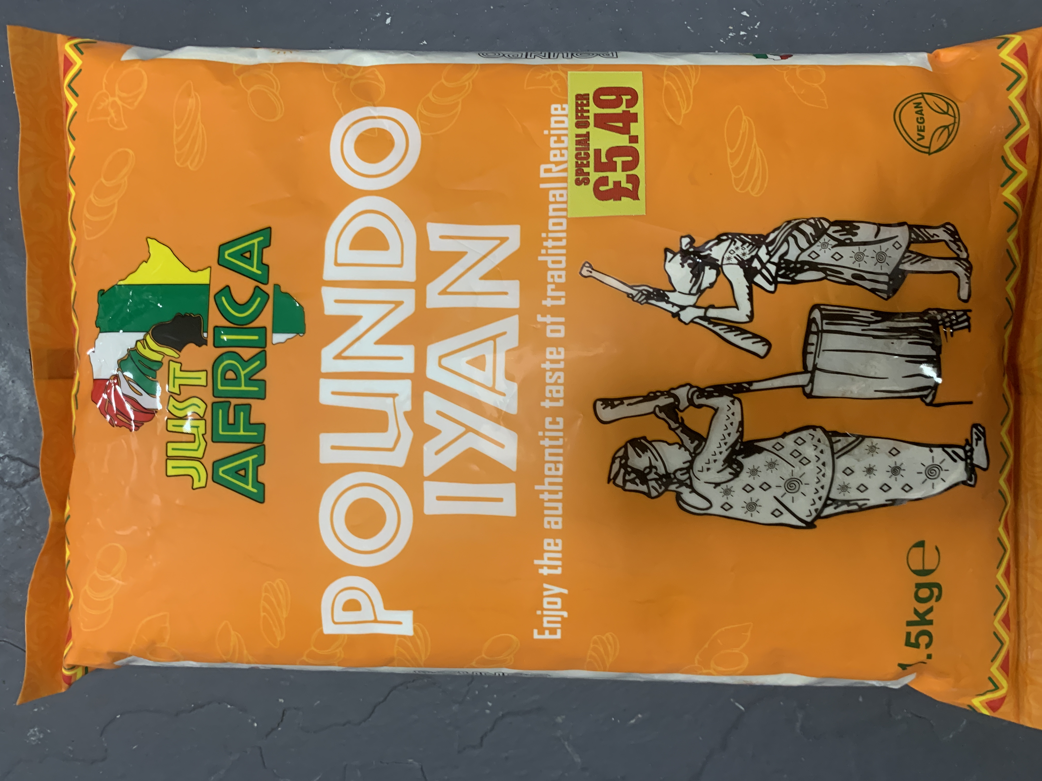 Just Africa Poundo Iyan 1.5kg