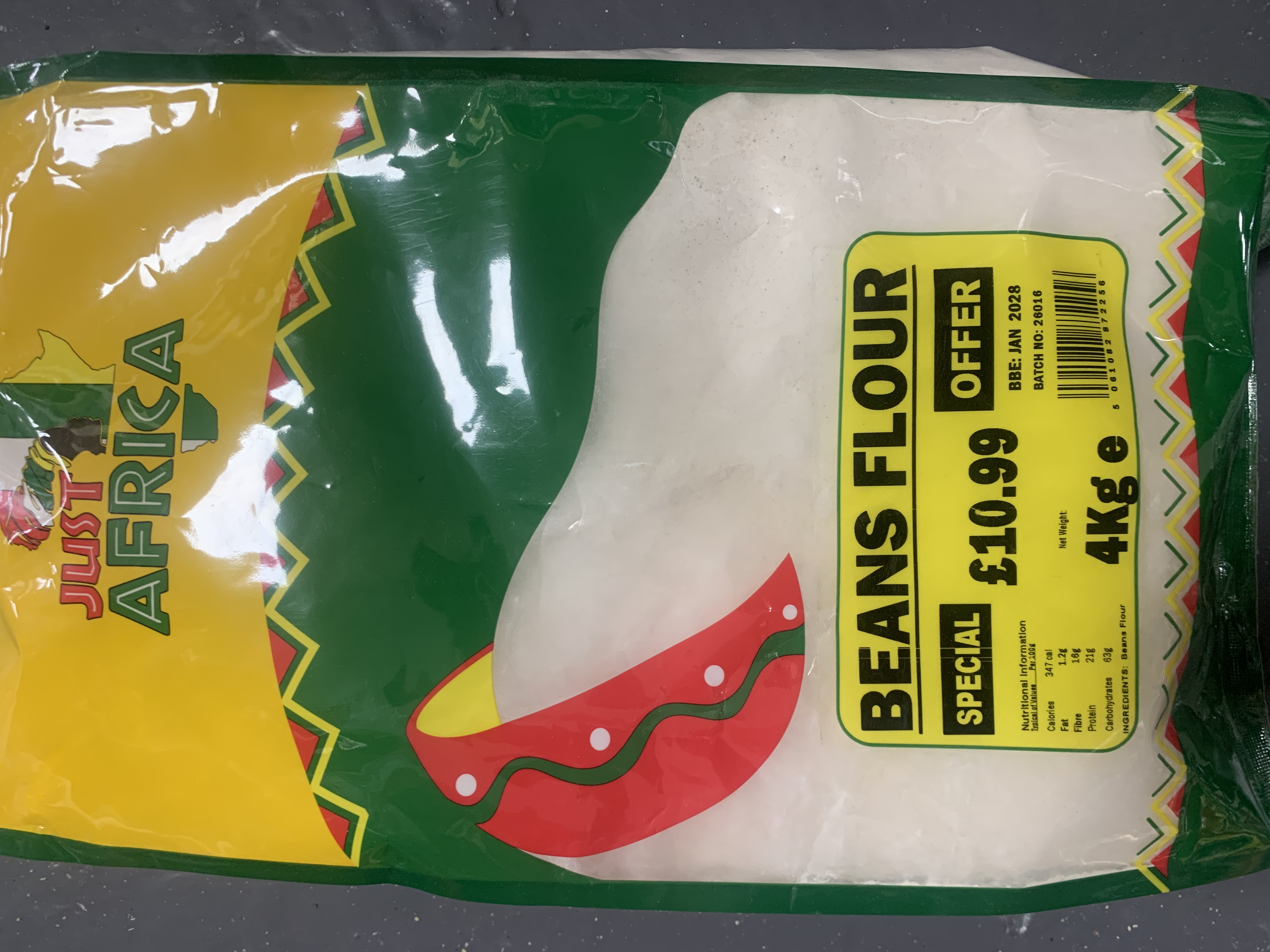 Just Africa Beans Flour 4kg