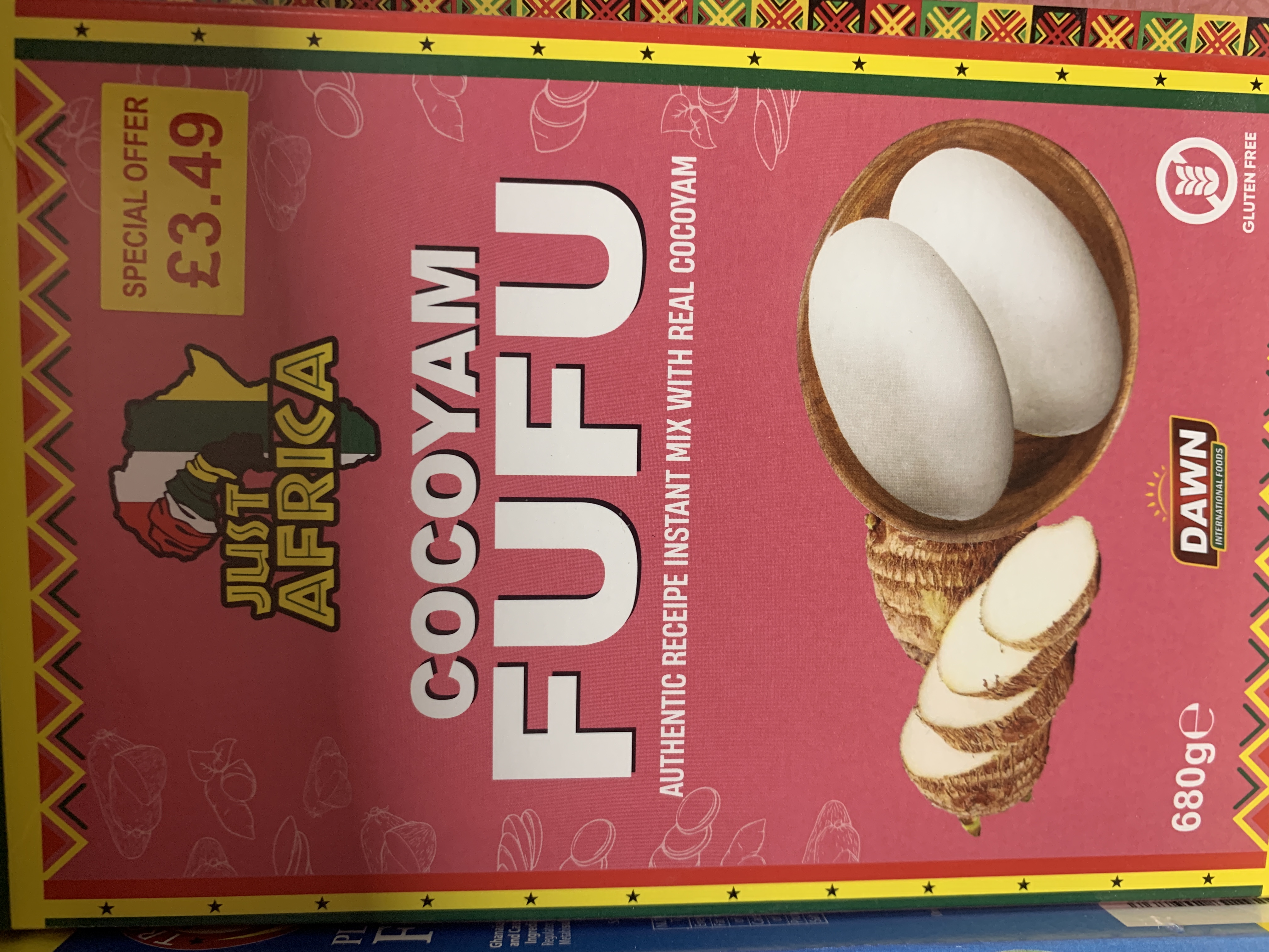 Just Africa Cocoyam Fufu 680g