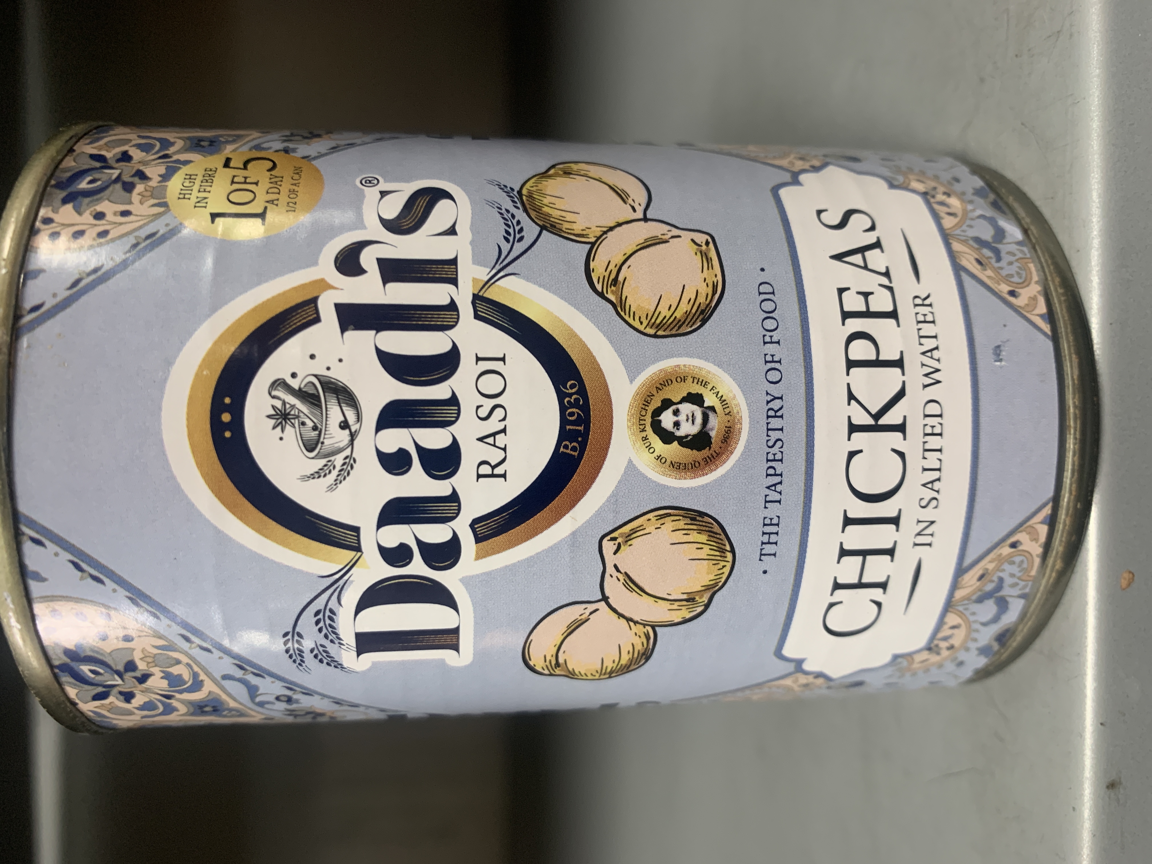 Daadi's Rasoi Chickpeas in Salted Water 400g