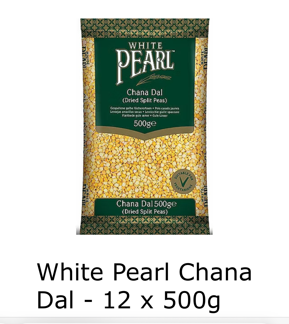 White Pearl Chana Dal (Dried Split Peas) 500g