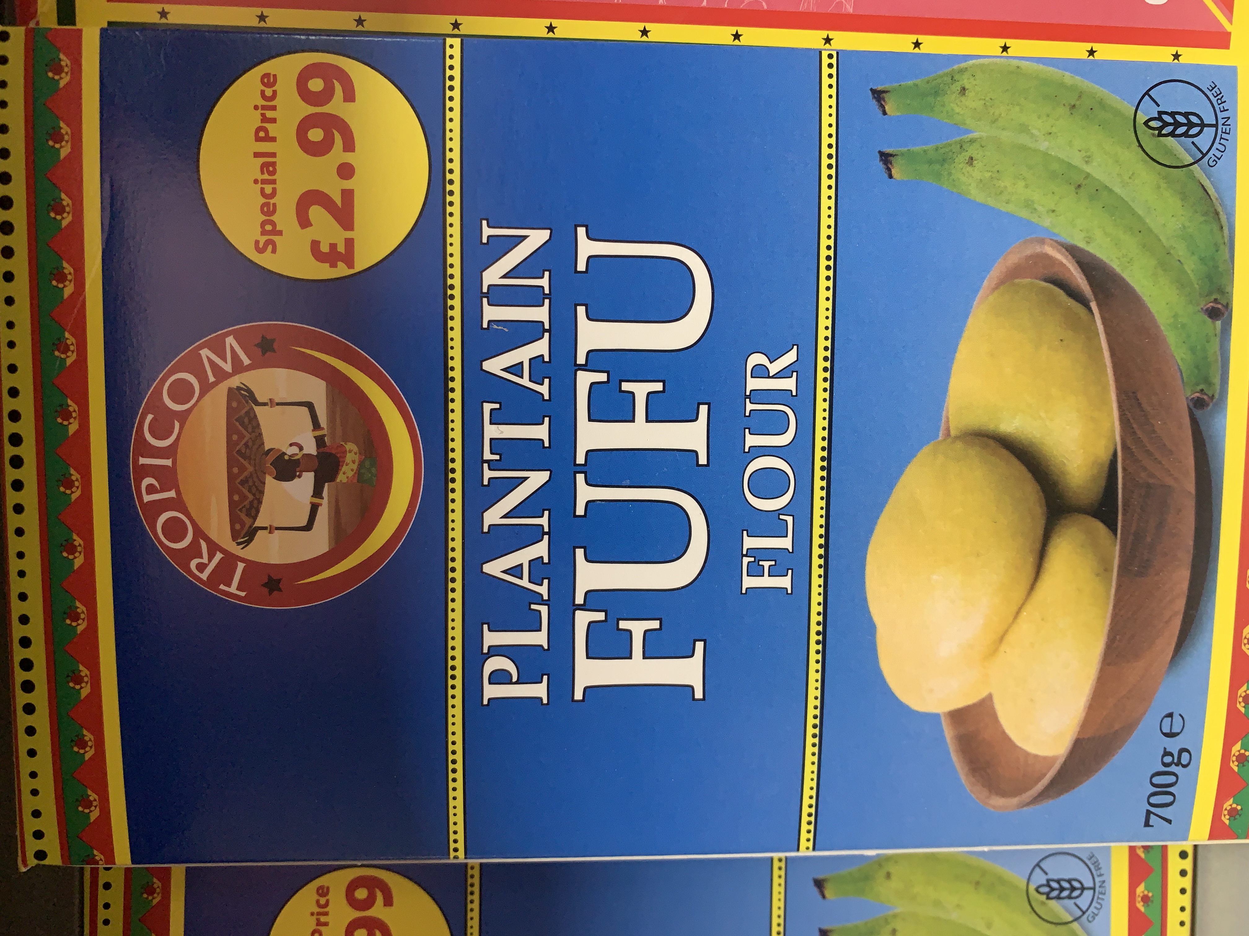 Tropicom Plantain Fufu Flour 700g