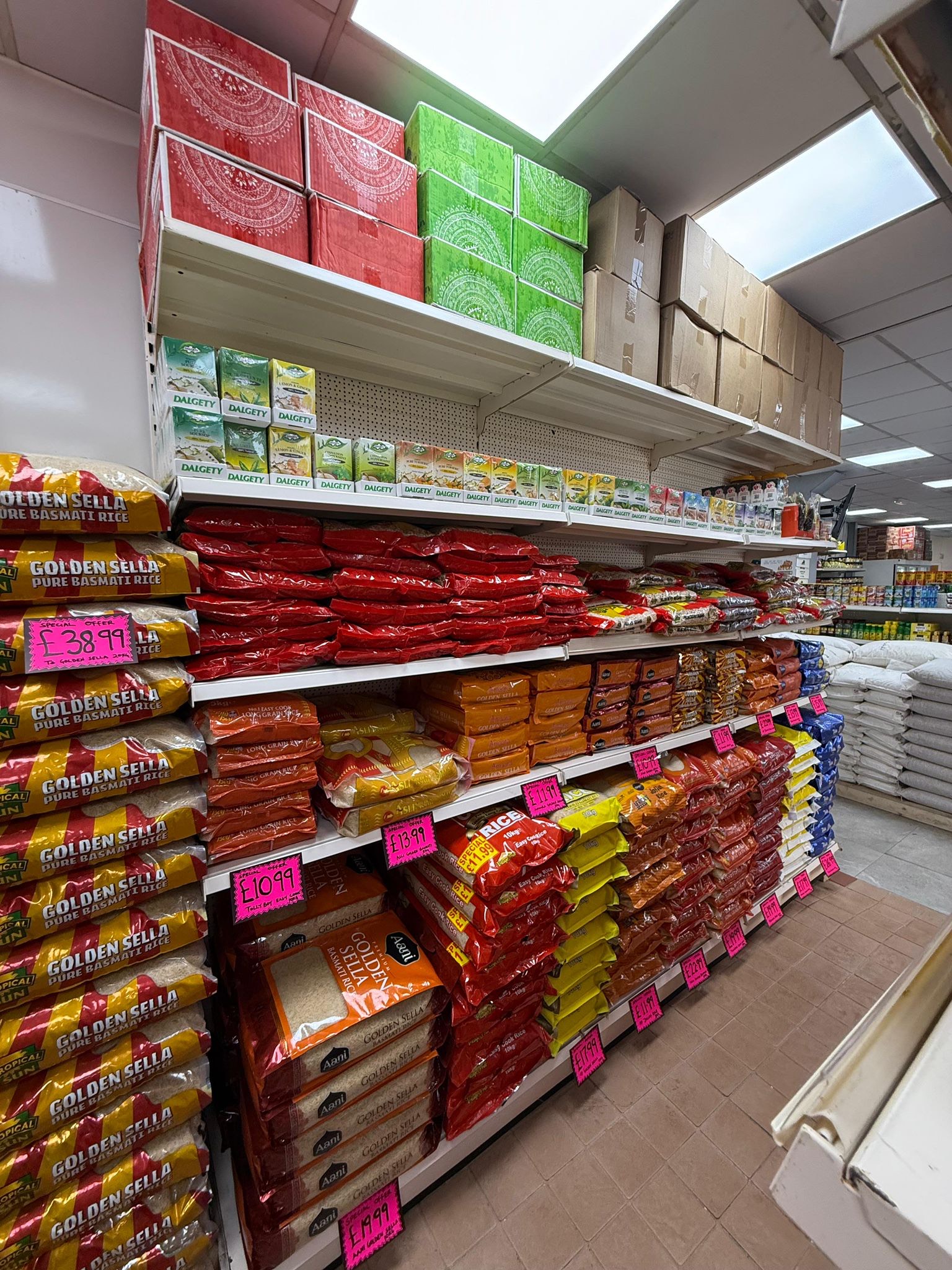 Rice and Basmati section