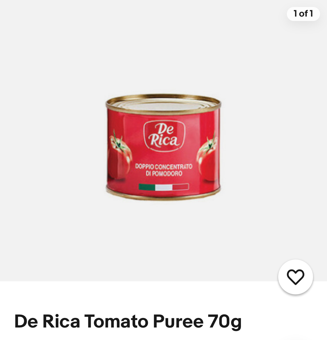 De Rica Tomato Puree 70g