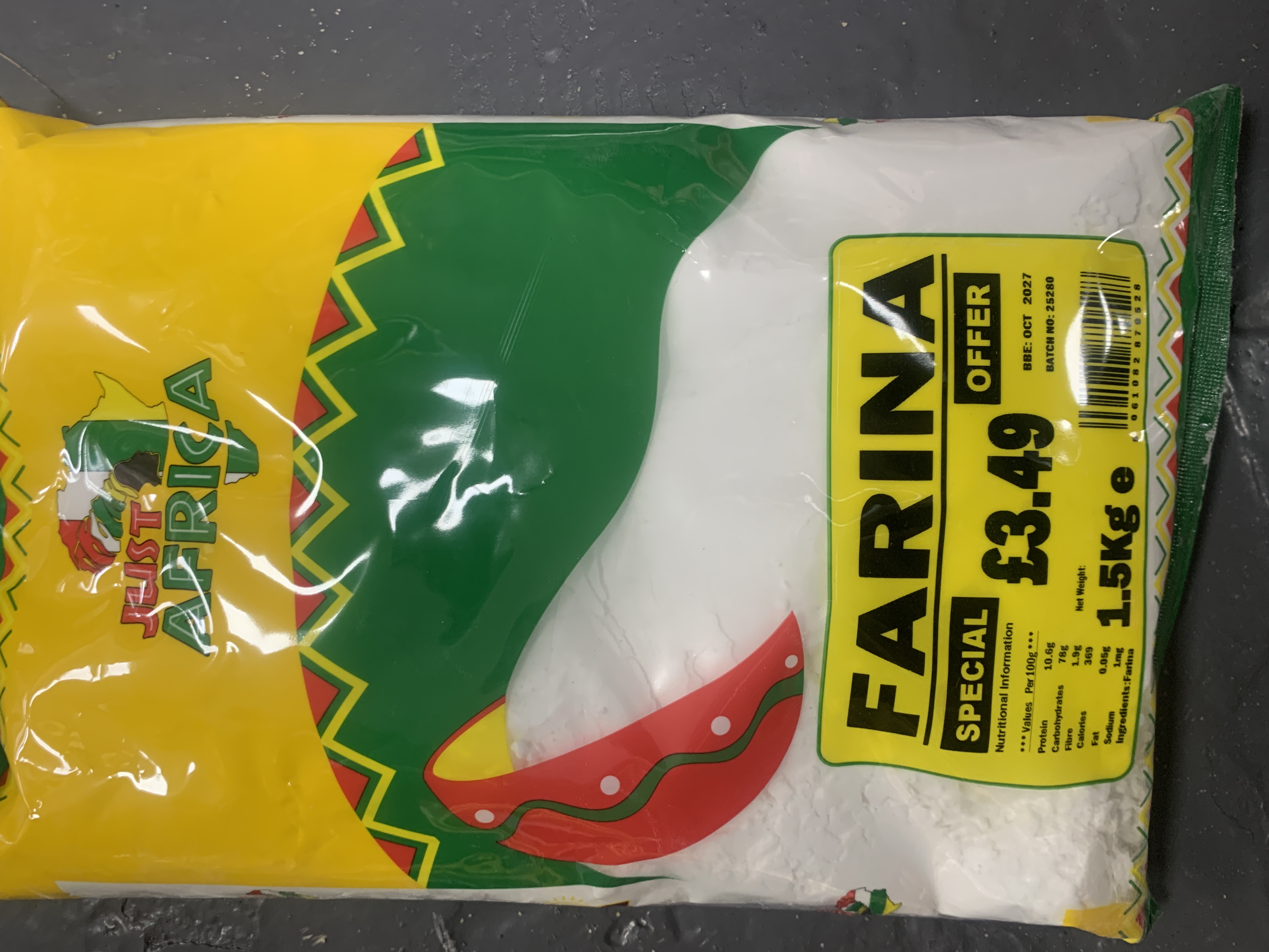 Just Africa Farina 1.5kg