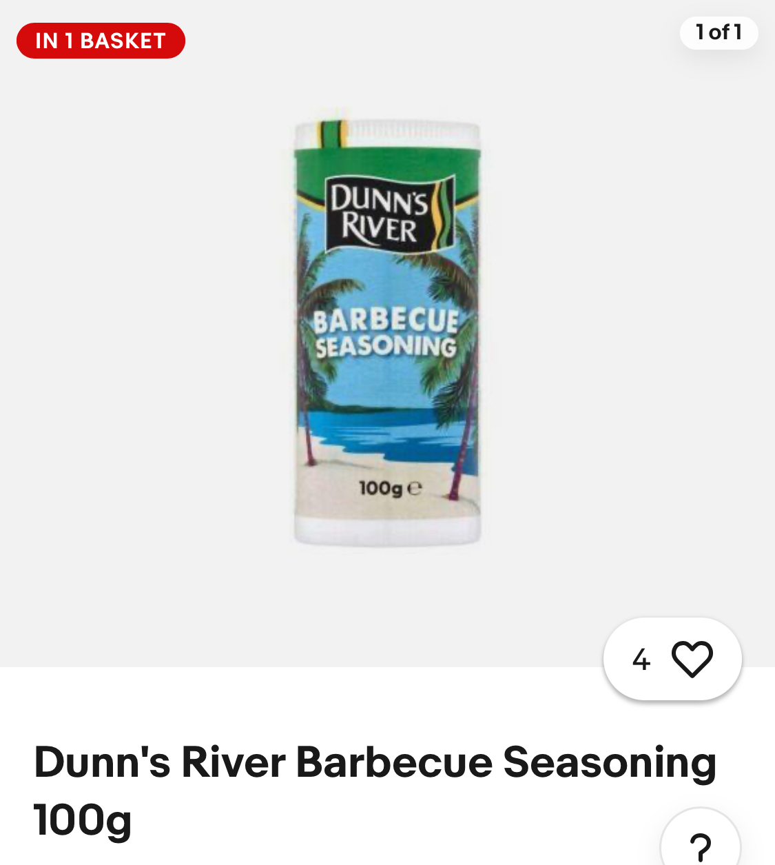Dunn's River Barbecue Seasoning 100g