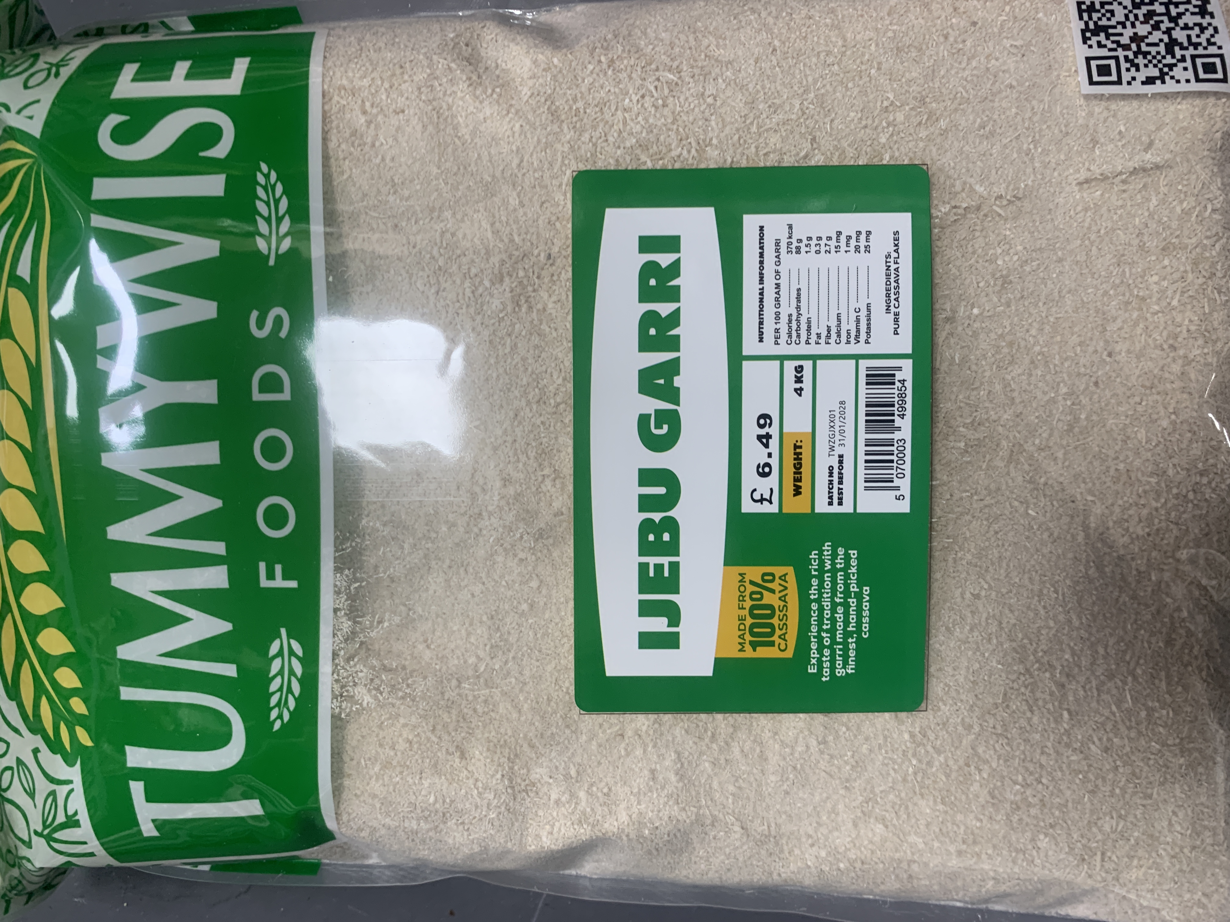 Tummywise Foods Ijebu Garri 4kg
