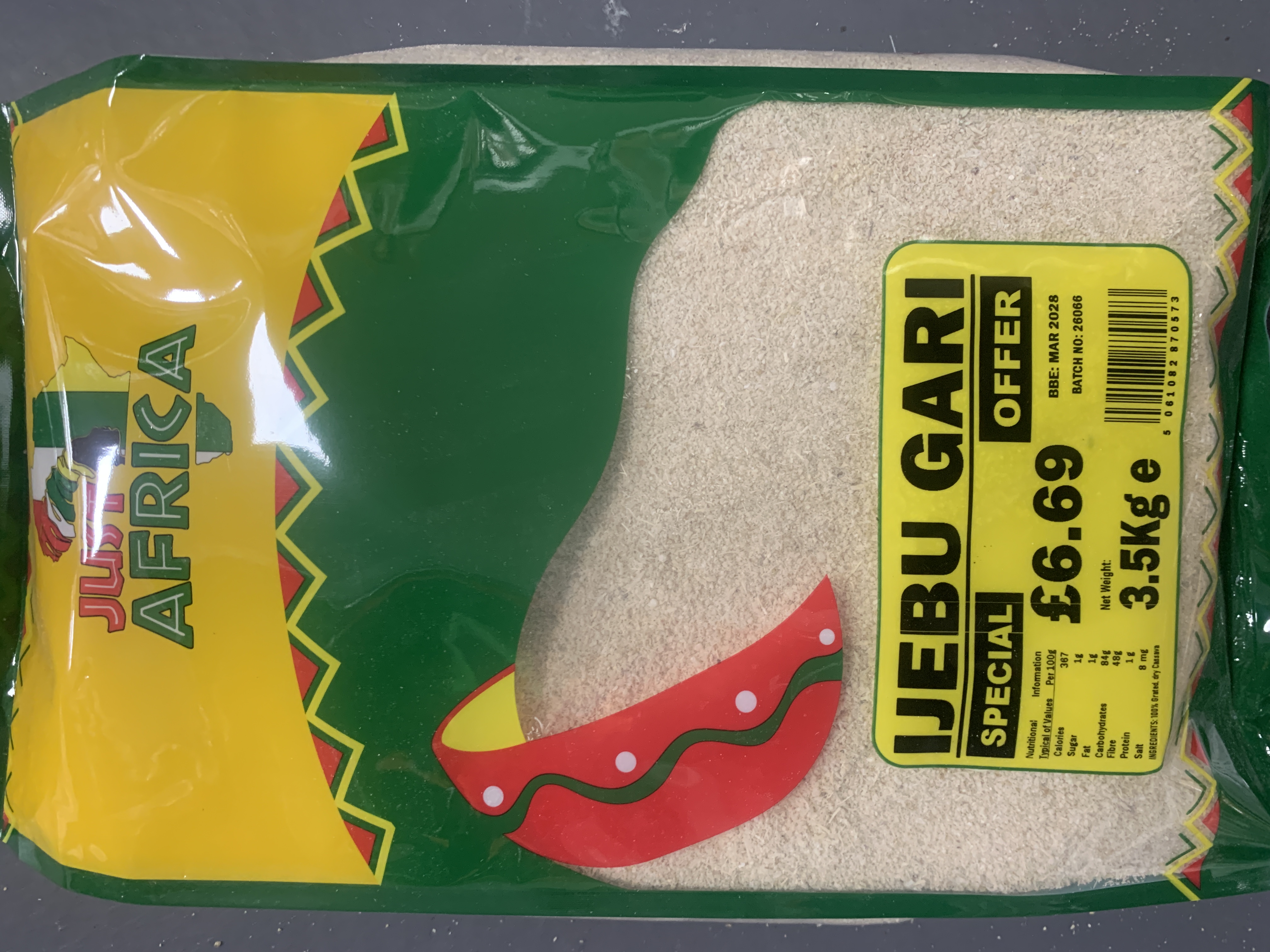 Just Africa Ijebu Gari 3.5kg