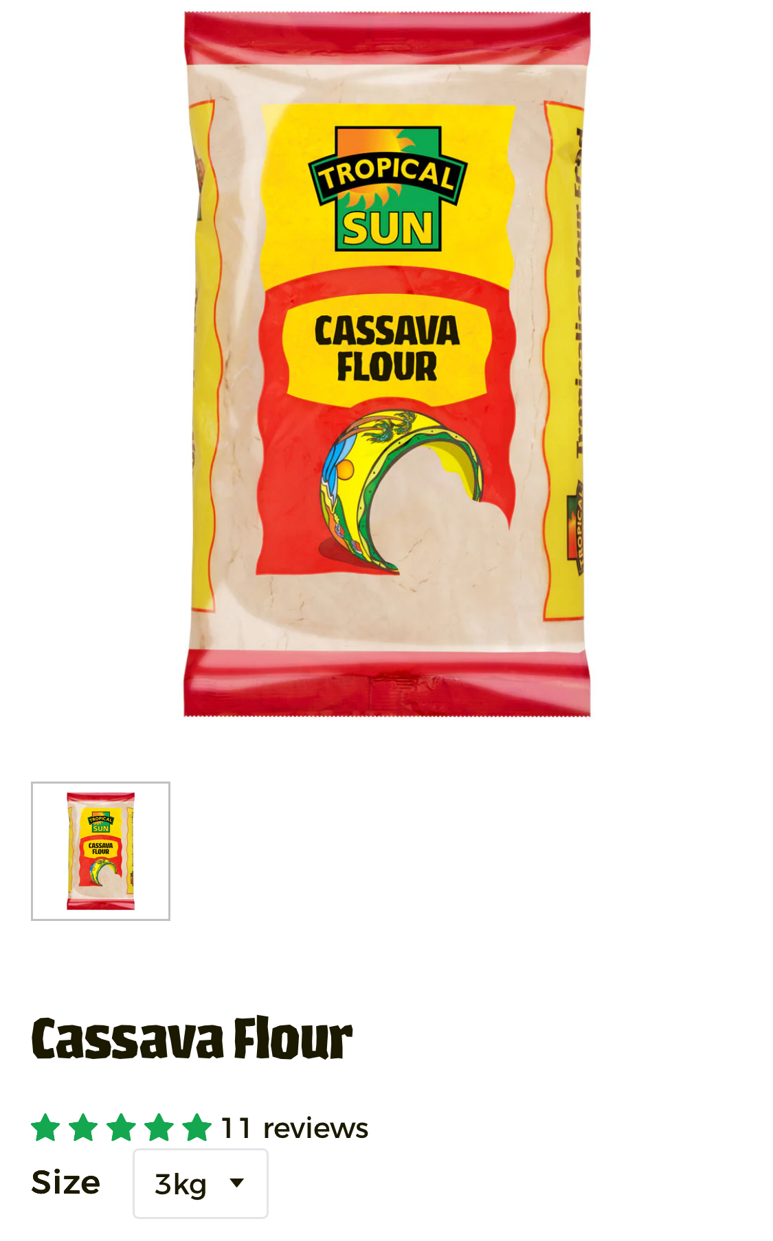 Tropical Sun Cassava Flour 3kg