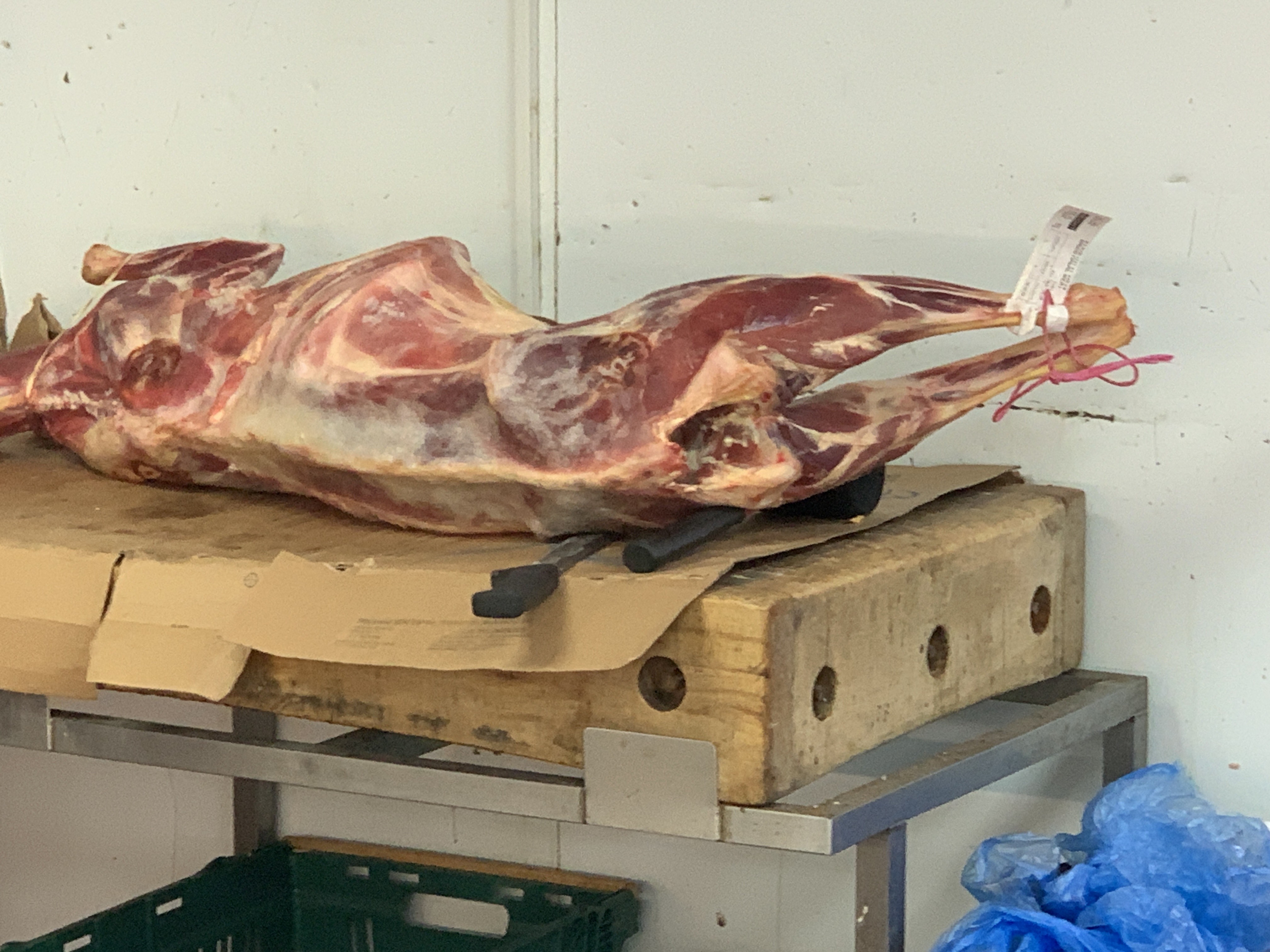 Fresh lamb leg