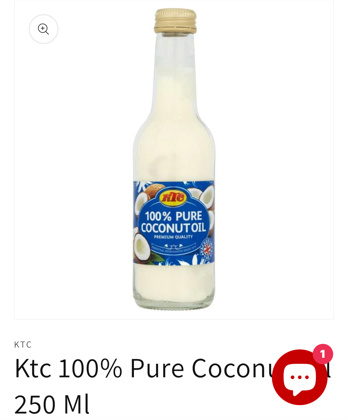 KTC 100% Pure Coconut Oil 250ml