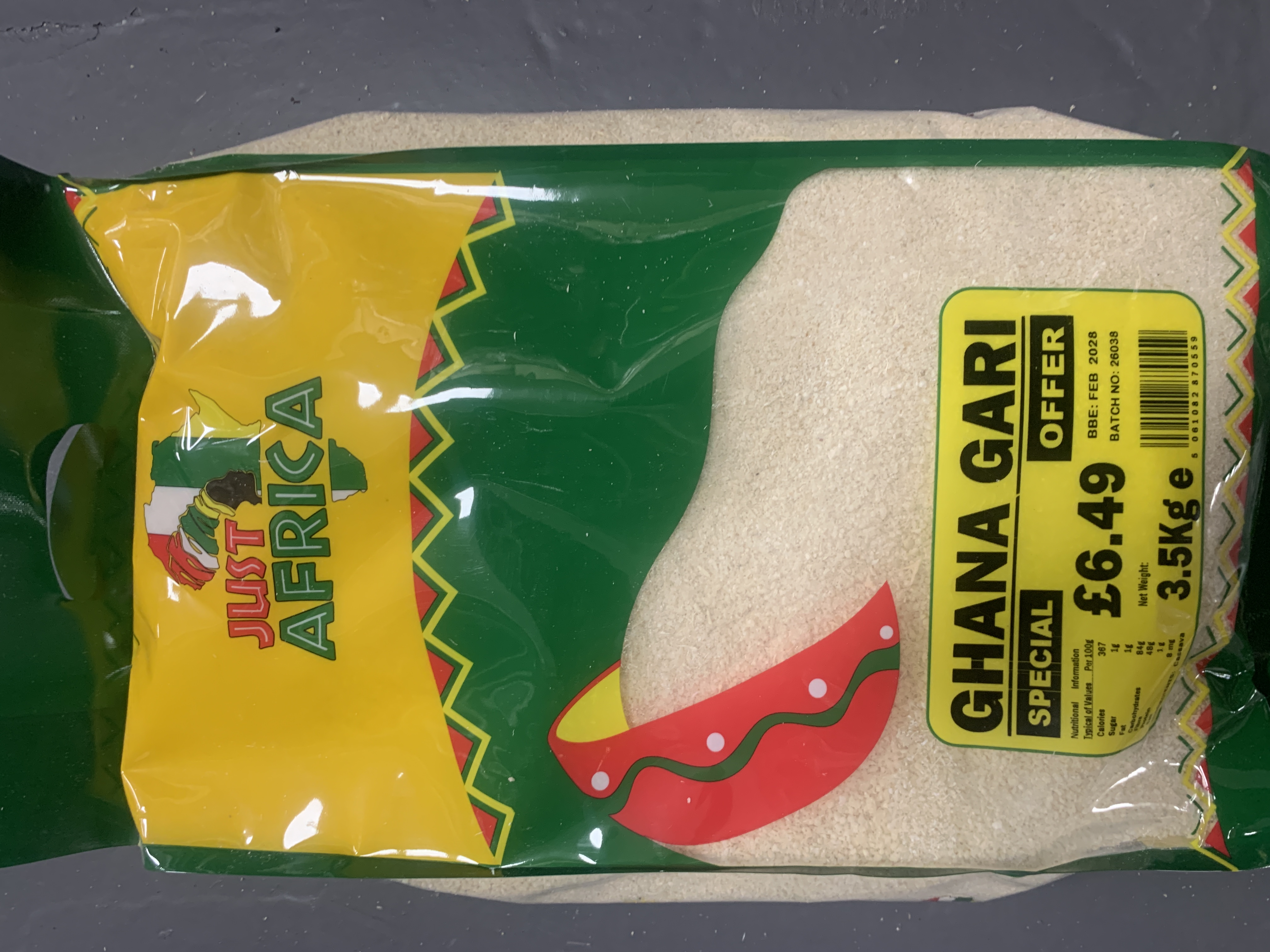Just Africa Ghana Gari 3.5kg