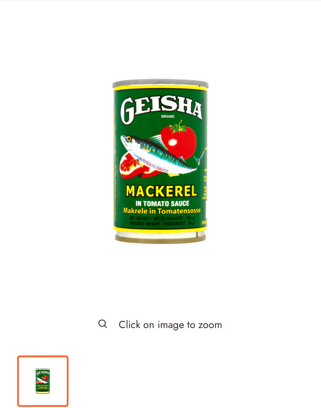 Geisha Mackerel in Tomato Sauce 155g