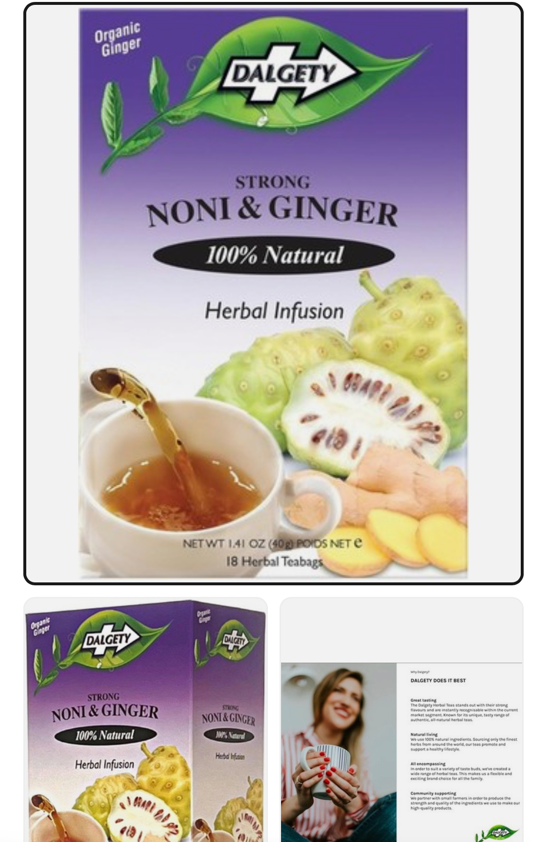 Dalgety Strong Noni & Ginger Herbal Infusion 18 Teabags