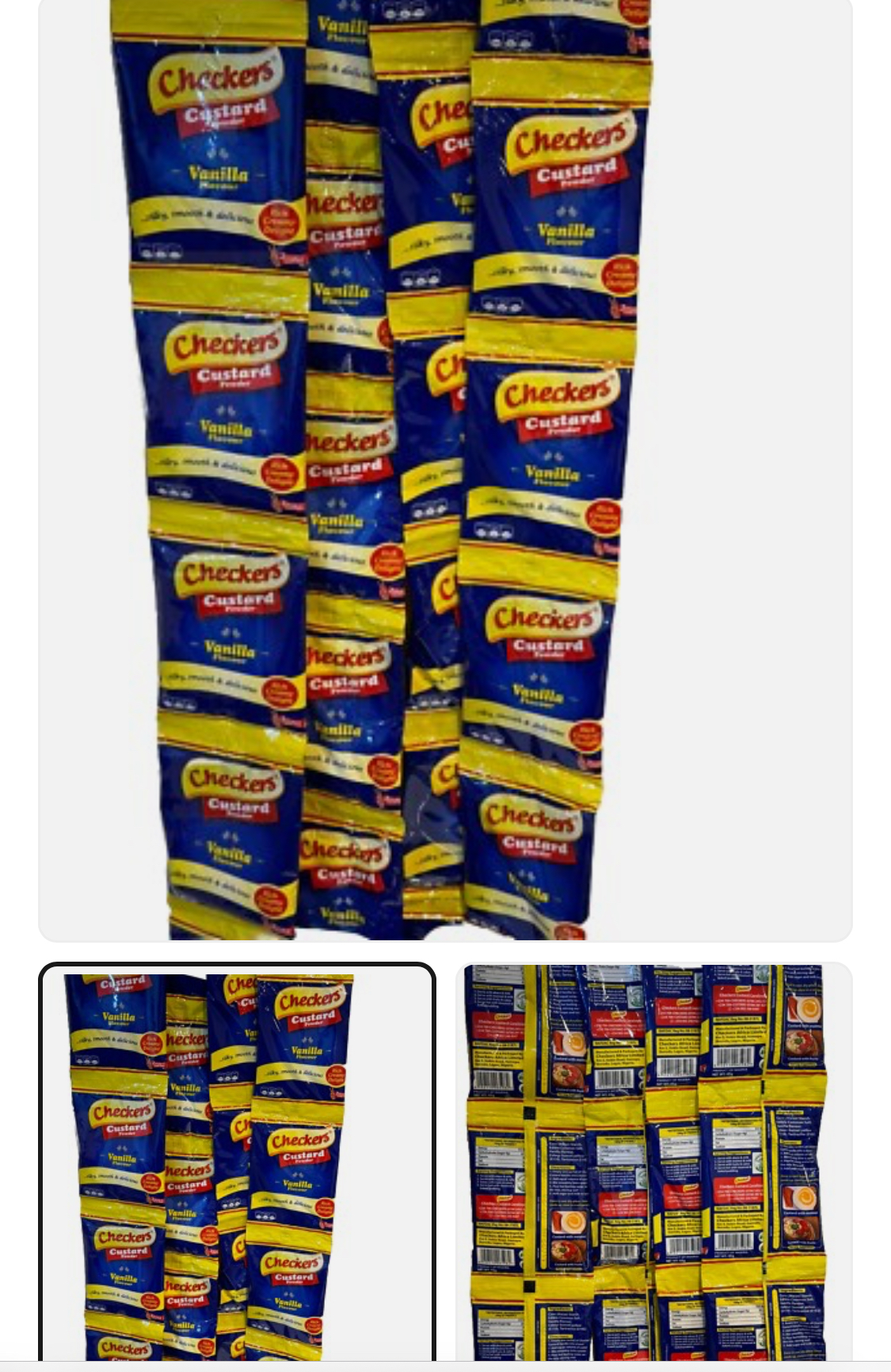Checkers Custard Powder Vanilla Sachets (Bulk Pack)