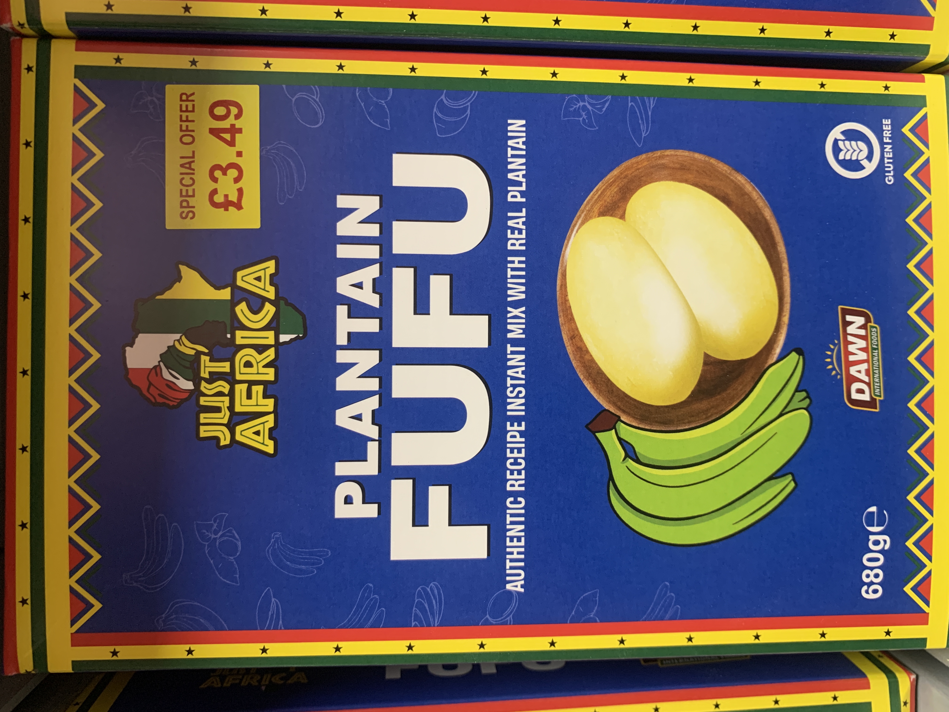 Just Africa Plantain Fufu 680g