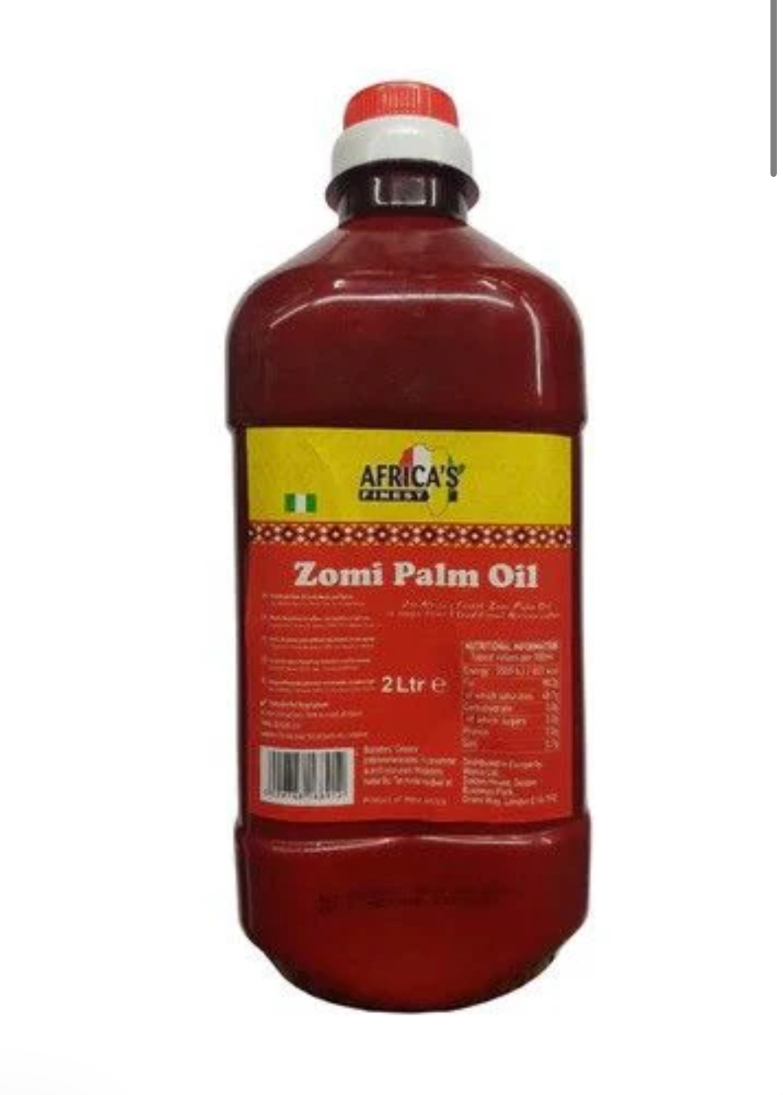Africa's Finest Zomi Palm Oil 2L