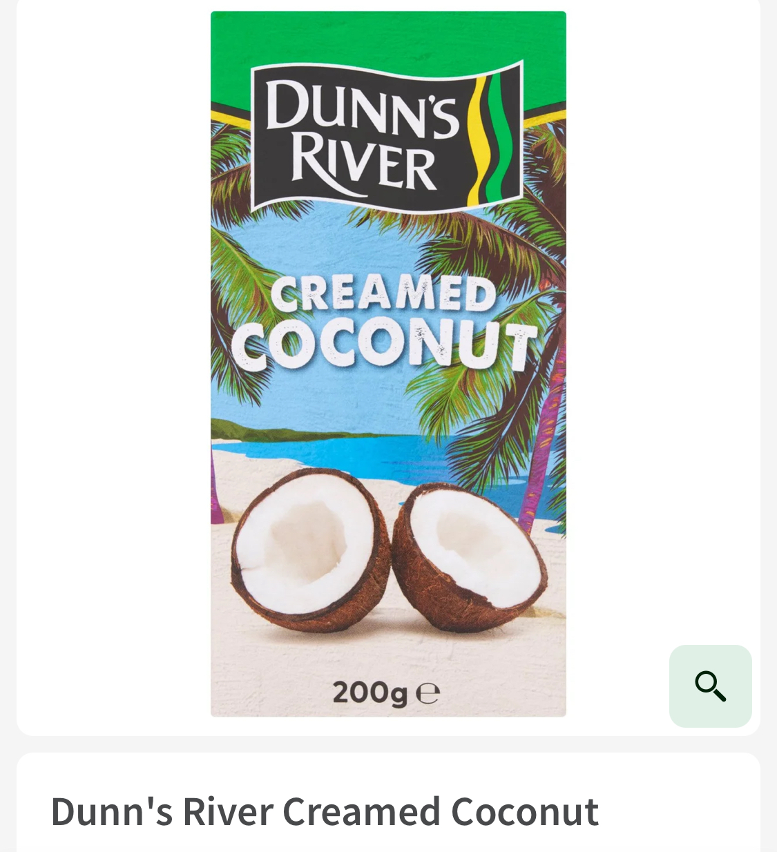 Dunn's River Creamed Coconut 200g