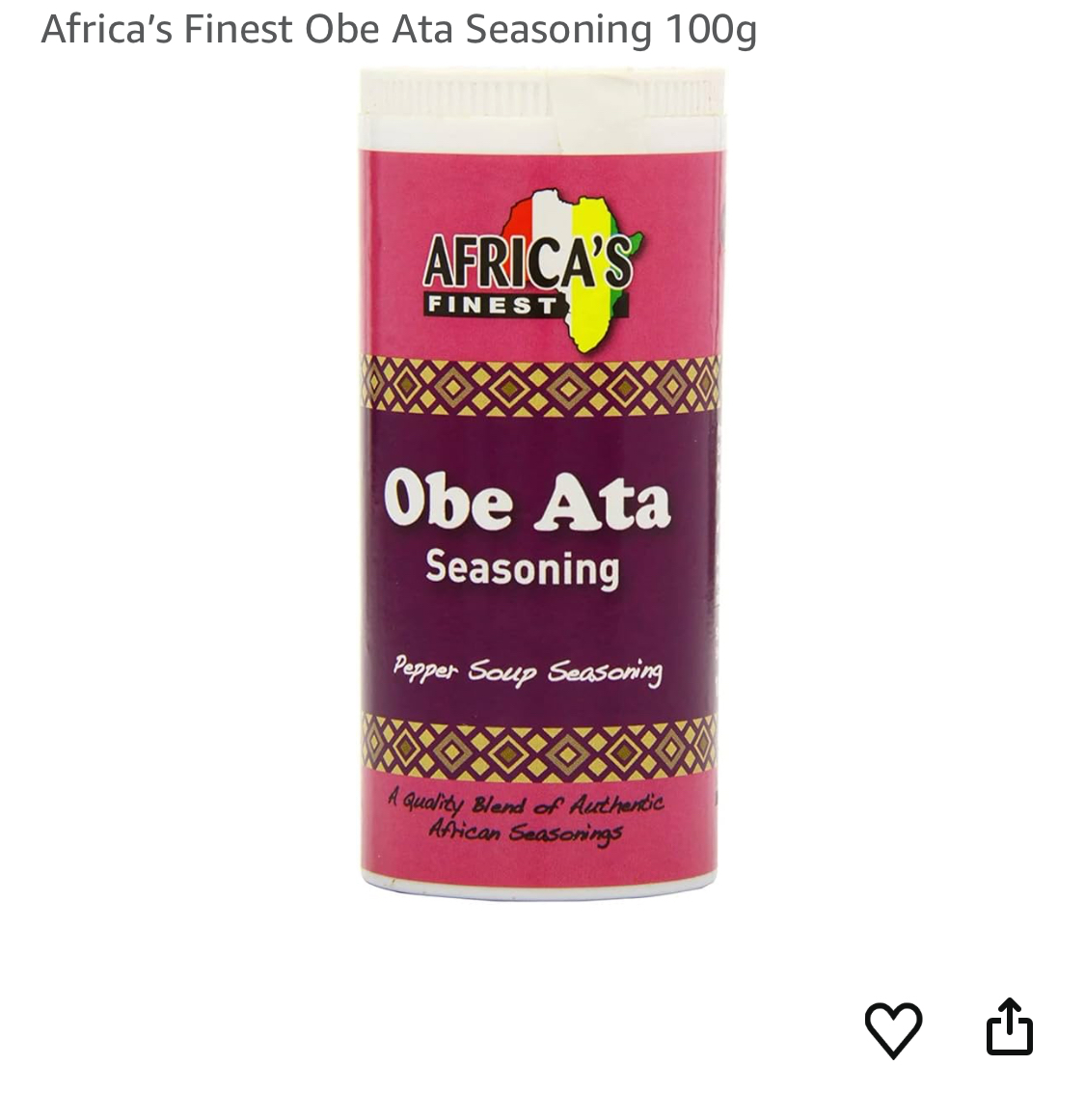 Africa's Finest Obe Ata Seasoning 100g