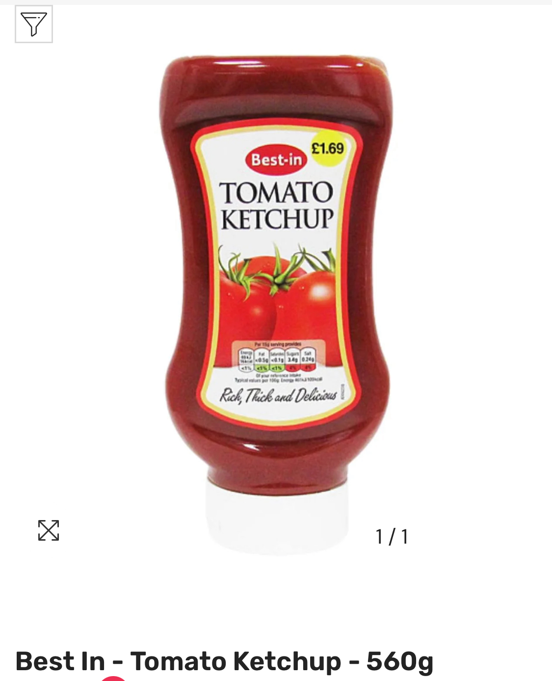 Best-In Tomato Ketchup 560g