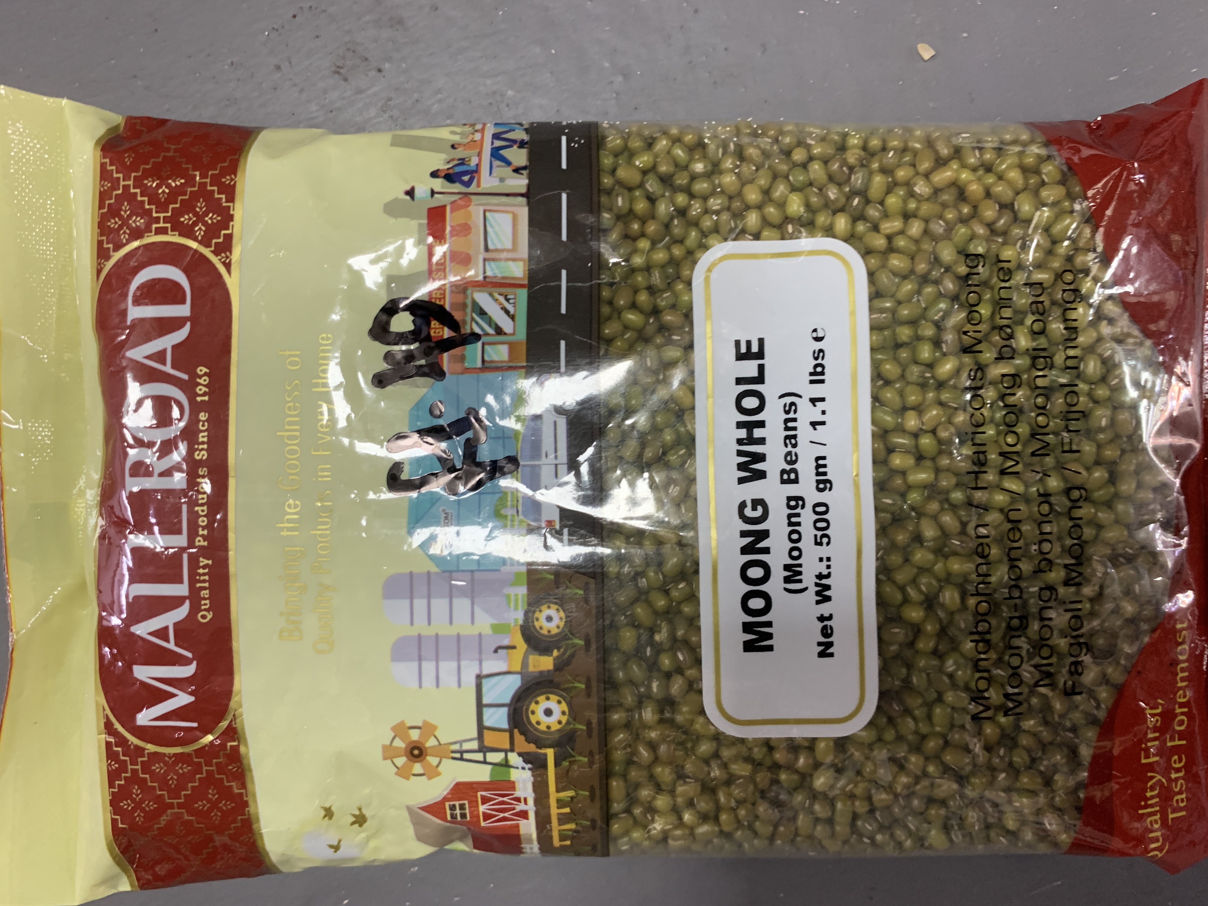 Mall Road Moong Whole (Moong Beans) 500g