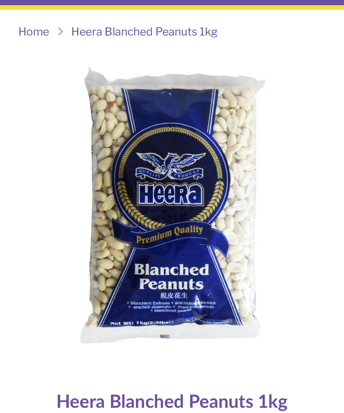 Heera Blanched Peanuts 1kg