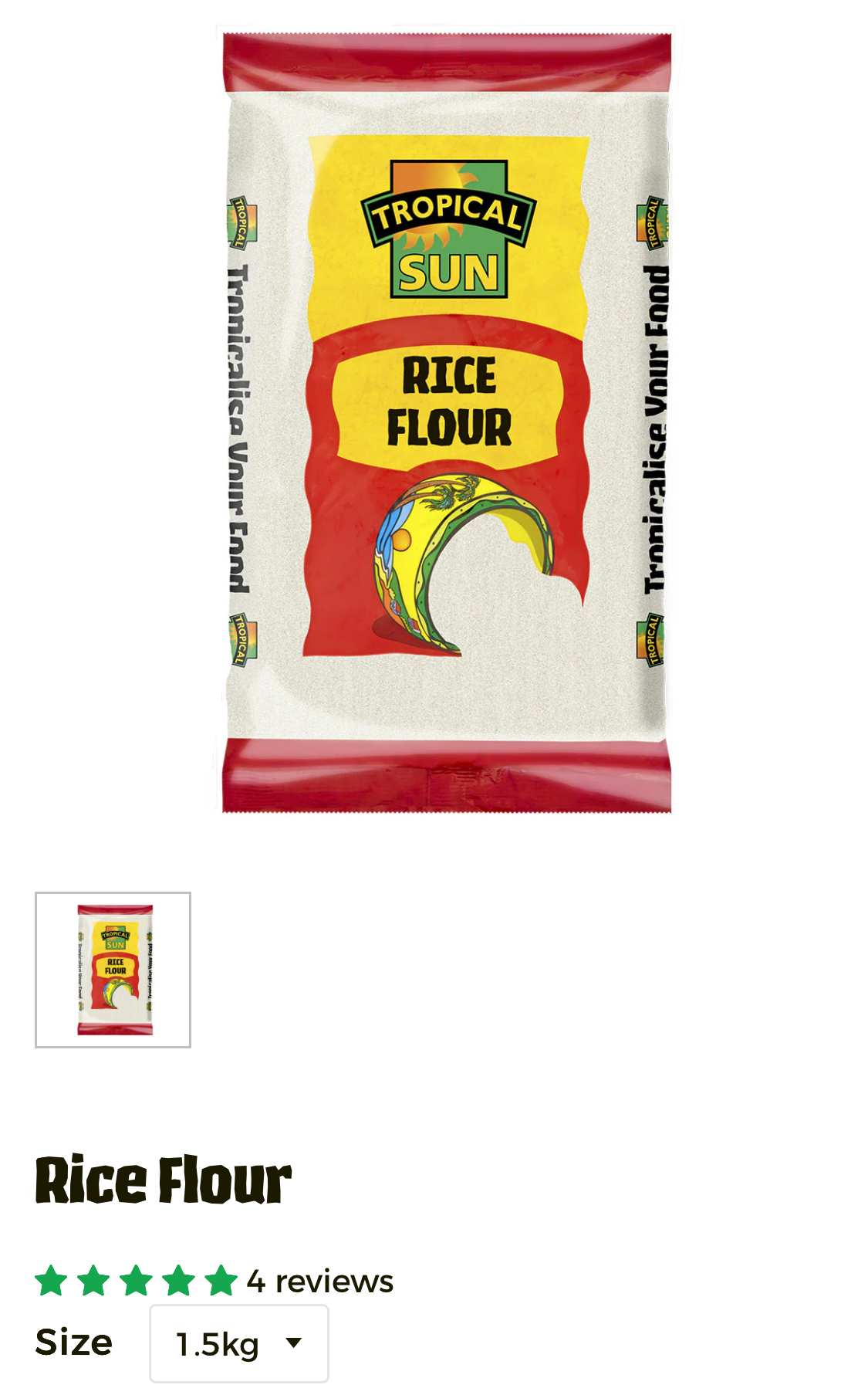 Tropical Sun Rice Flour 1.5kg