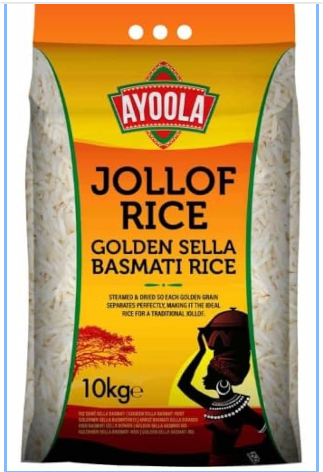 Ayoola Jollof Rice Golden Sella Basmati 10kg