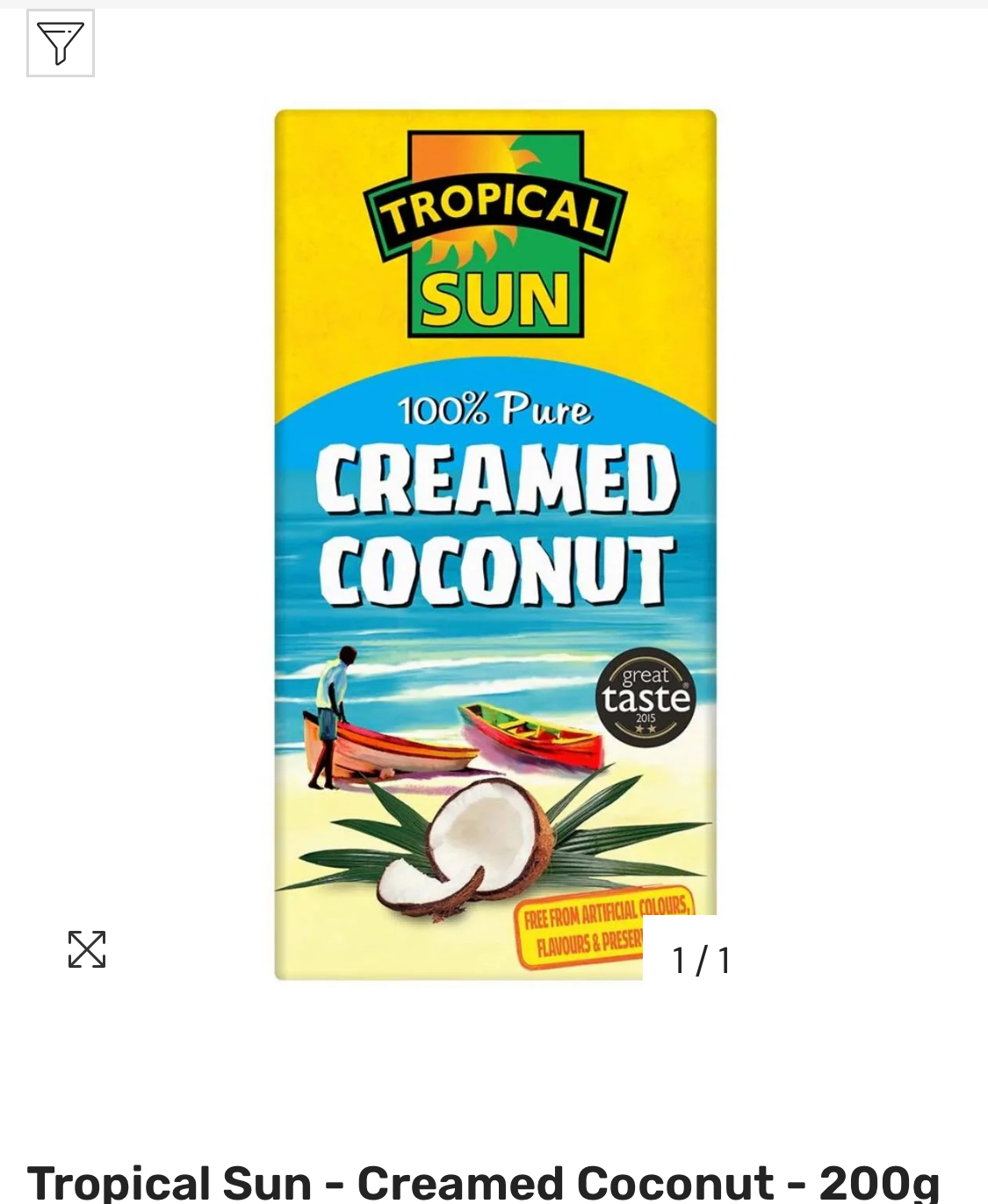 Tropical Sun 100% Pure Creamed Coconut 200g