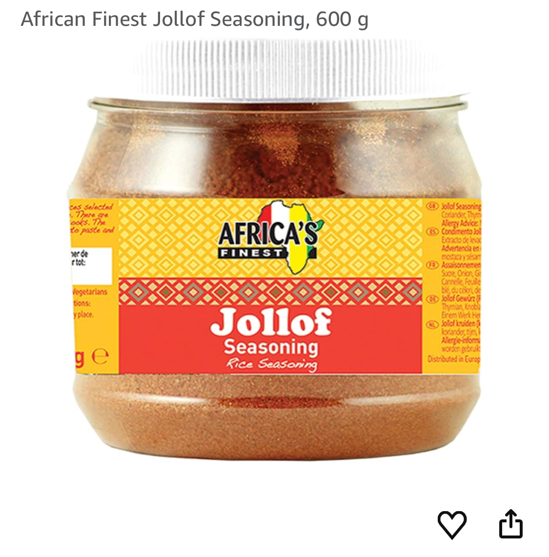 Africa's Finest Jollof Seasoning 600g