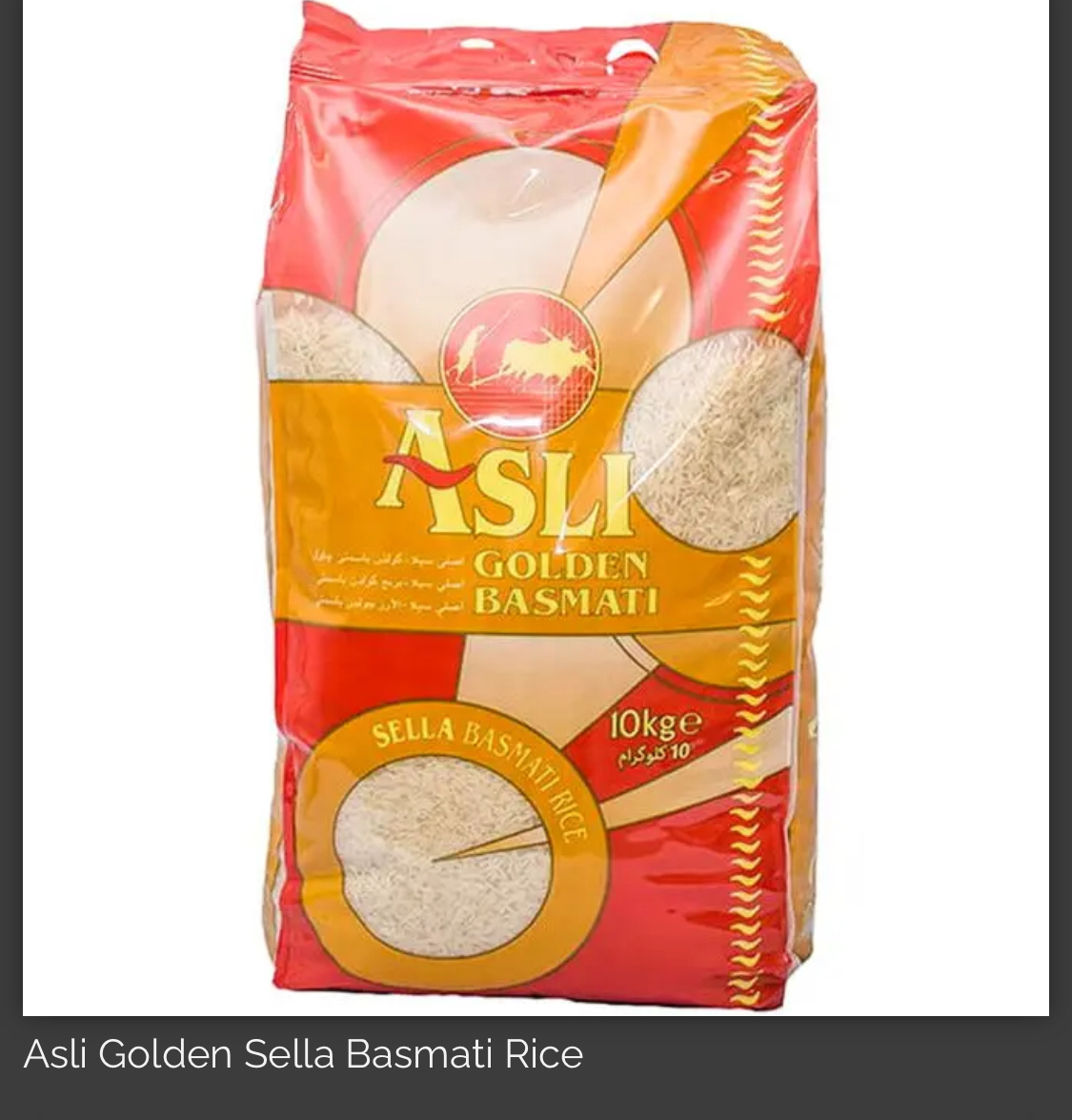 Asli Golden Sella Basmati Rice 10kg
