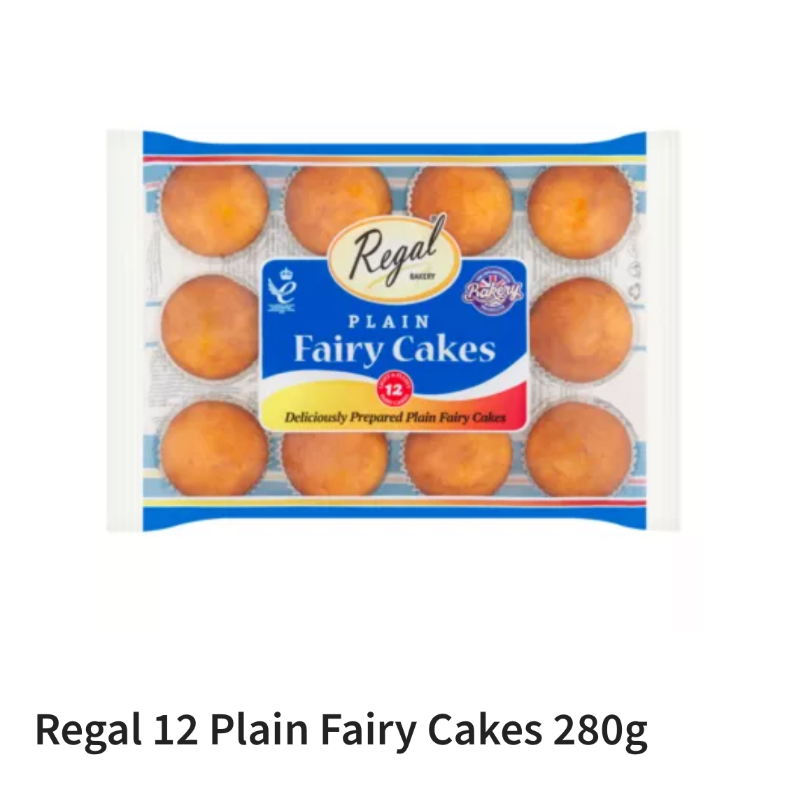 Regal Bakery 12 Plain Fairy Cakes 280g